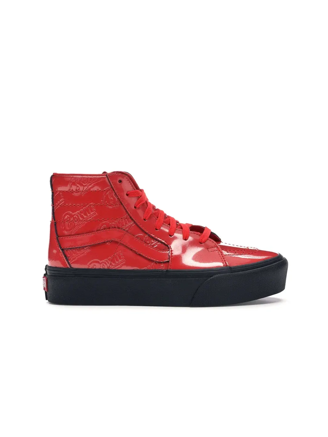 Мужские кроссовки высокие Vans Sk8-Hi Platform 2.0 David Bowie Ziggy Stardust — изображение 1 из 4, красный/черный