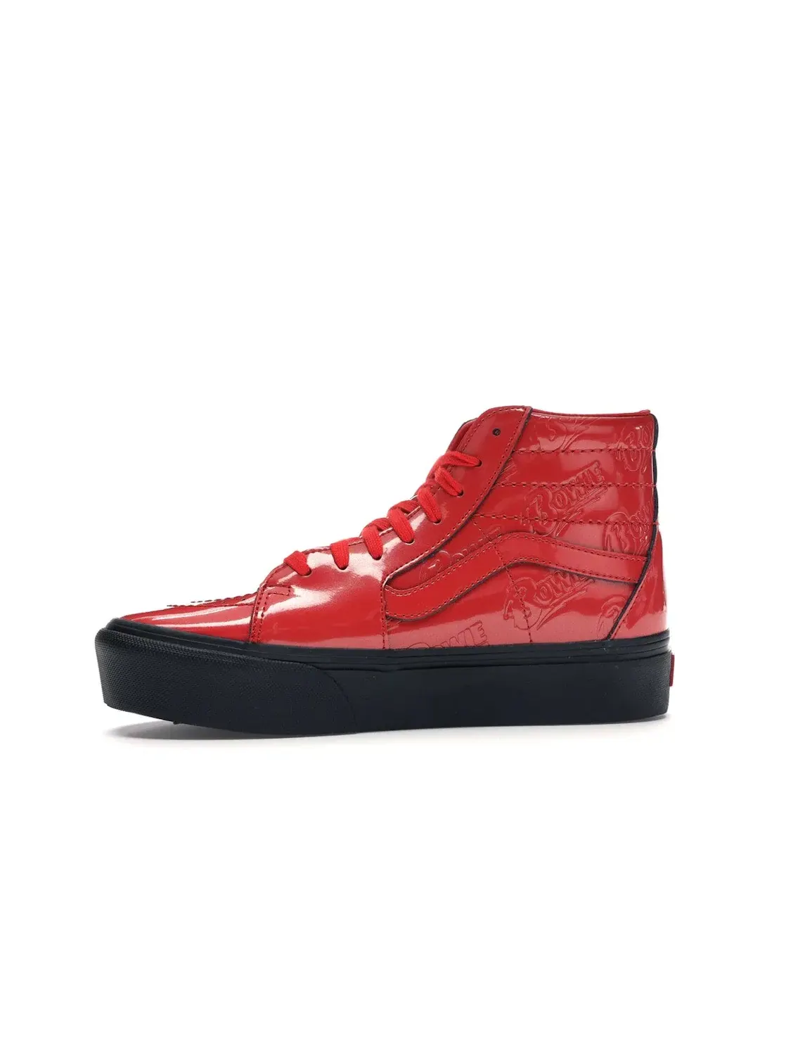 Мужские кроссовки высокие Vans Sk8-Hi Platform 2.0 David Bowie Ziggy Stardust — изображение 3 из 4, красный/черный