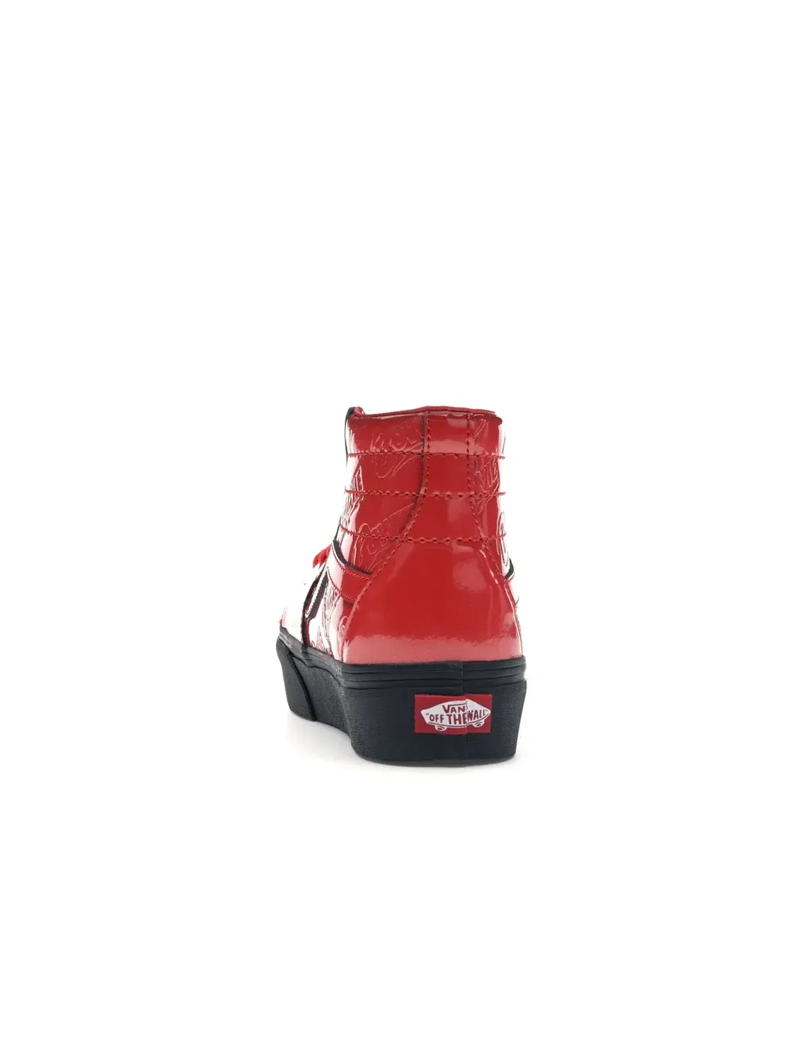 Мужские кроссовки высокие Vans Sk8-Hi Platform 2.0 David Bowie Ziggy Stardust — изображение 4 из 4, красный/черный