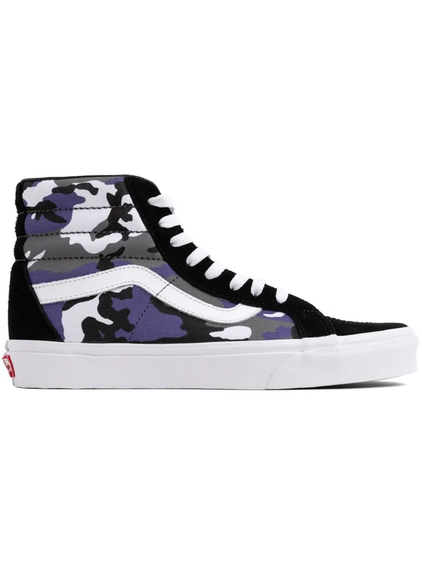 Мужские кроссовки высокие с принтом Vans Sk8-Hi — изображение 1 из 1, черный/-белый
