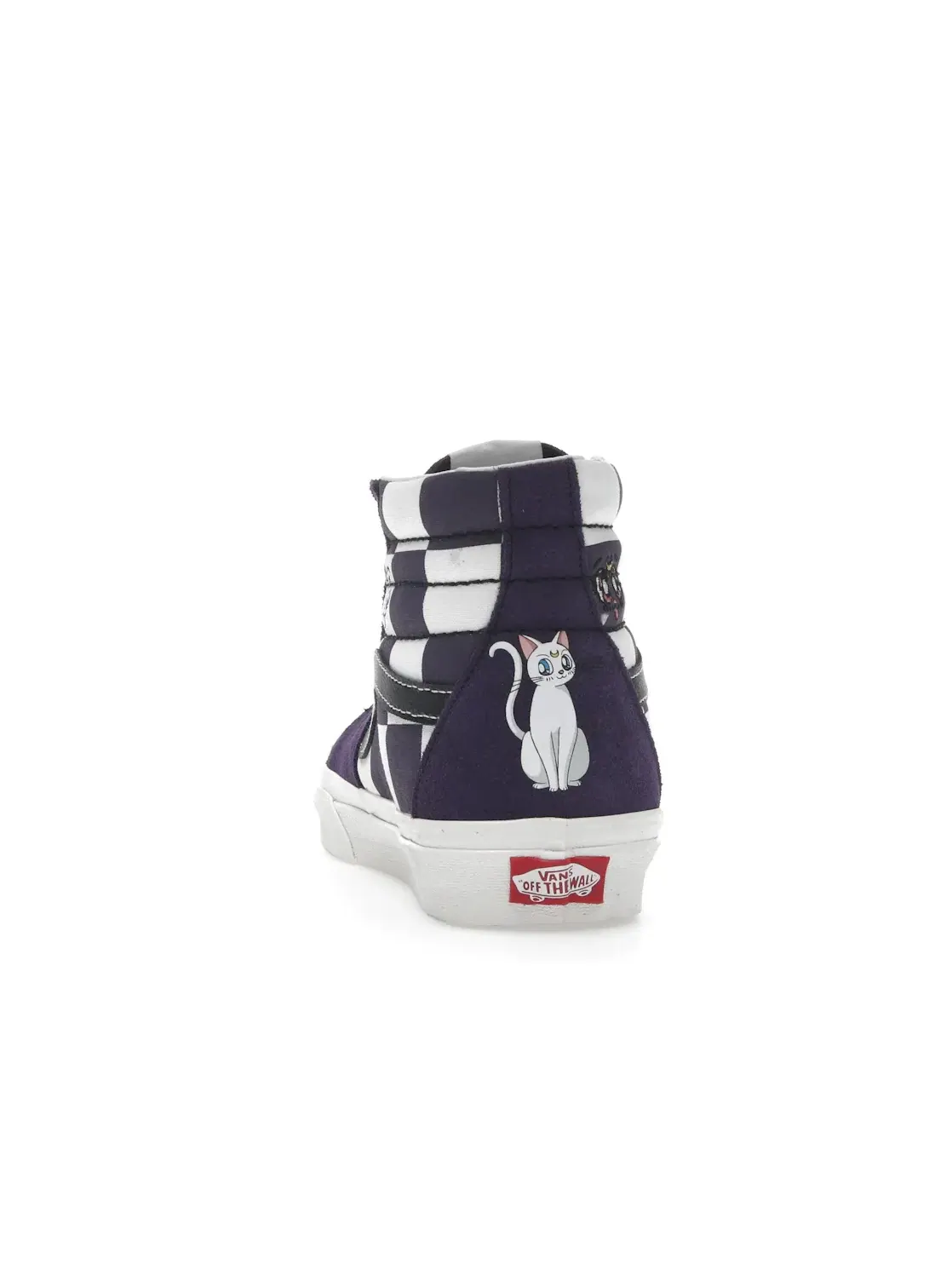 Женские кроссовки высокие с принтом Vans Sk8-Hi — изображение 4 из 4, фиолетовый/белый/черный