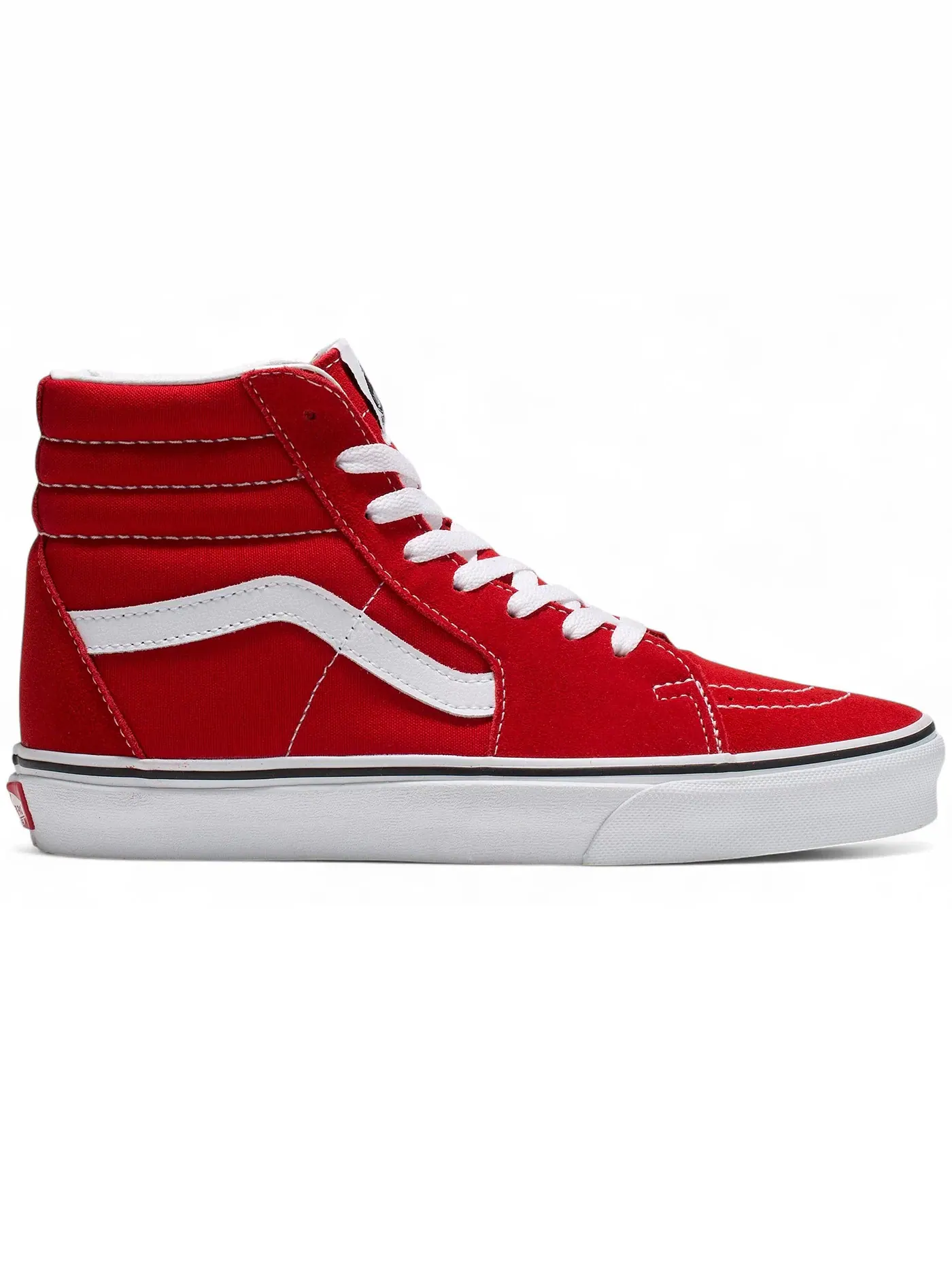 Мужские кроссовки высокие с круглым носком Vans Sk8-Hi — изображение 1 из 1, красный/белый