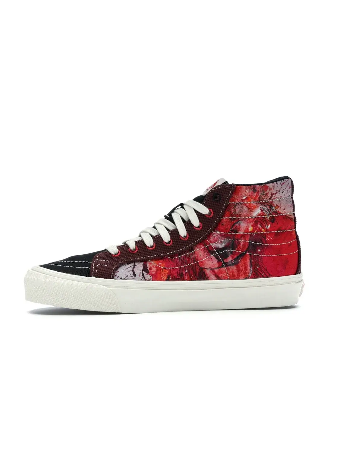 Мужские кроссовки с принтом Vans Sk8-Hi — изображение 3 из 4, красный черный
