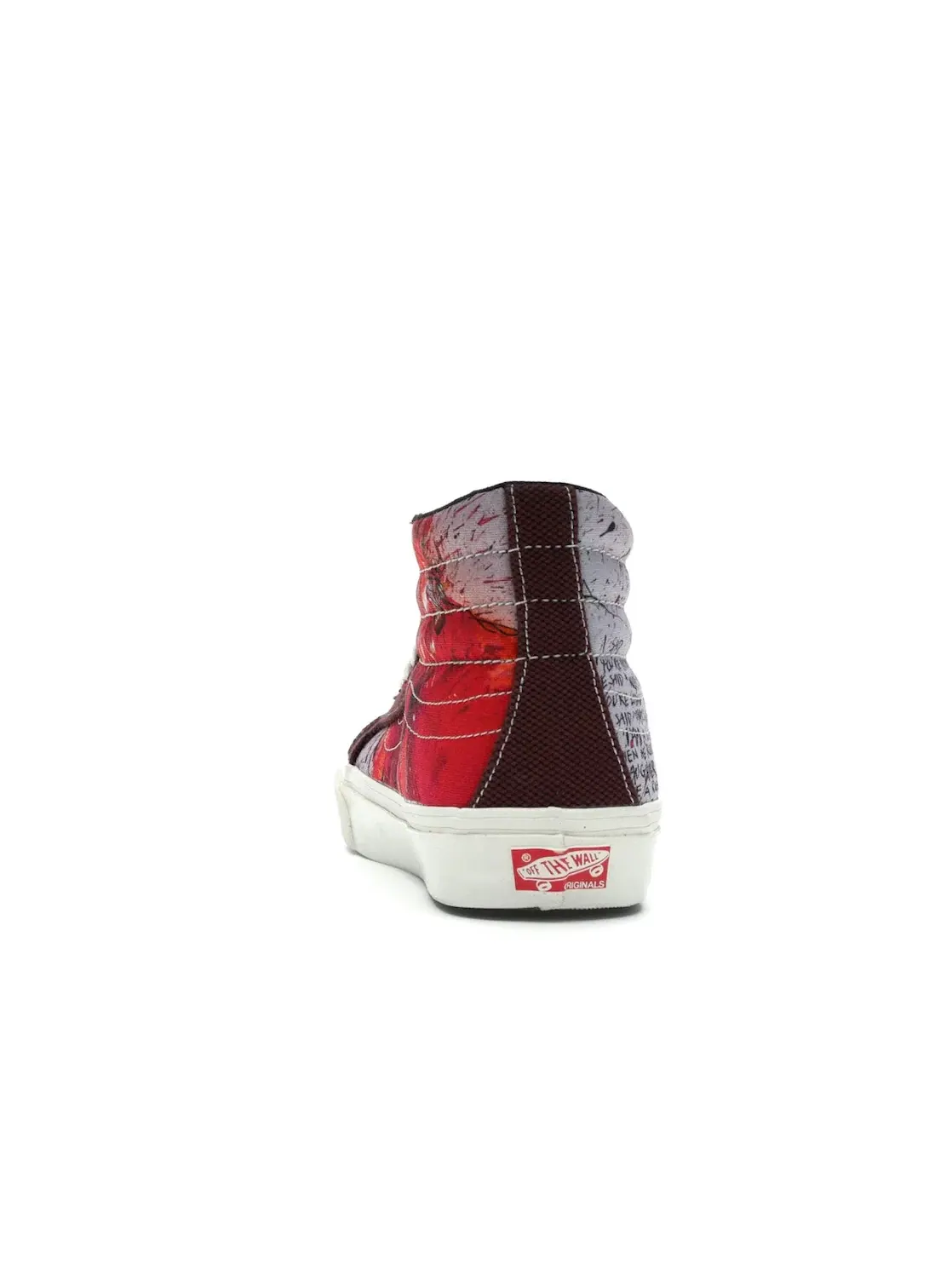 Мужские кроссовки с принтом Vans Sk8-Hi — изображение 4 из 4, красный черный