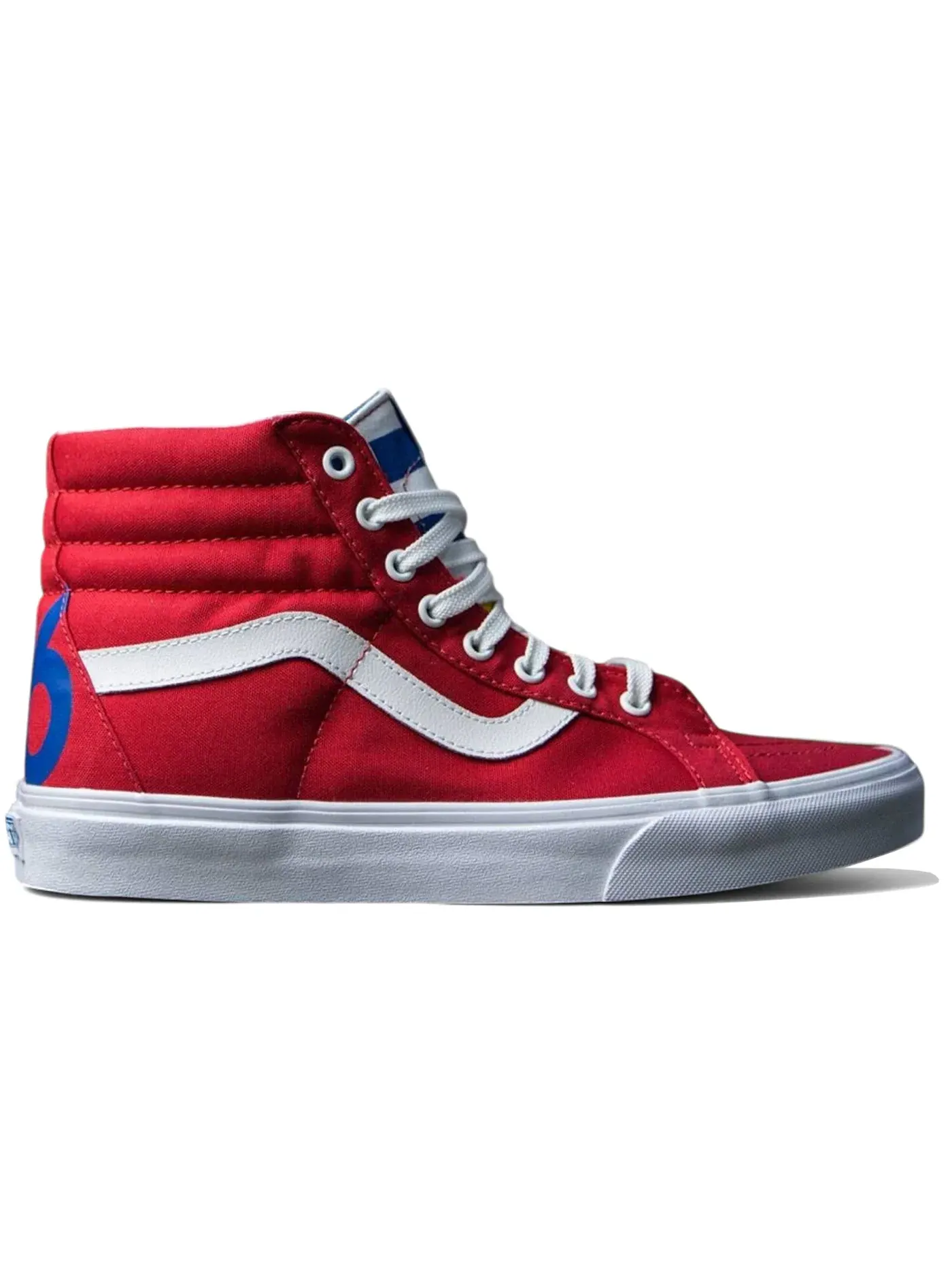 Мужские кроссовки Lifestyle Vans Sk8-Hi Re-Issue — изображение 1 из 1, красный/синий/белый