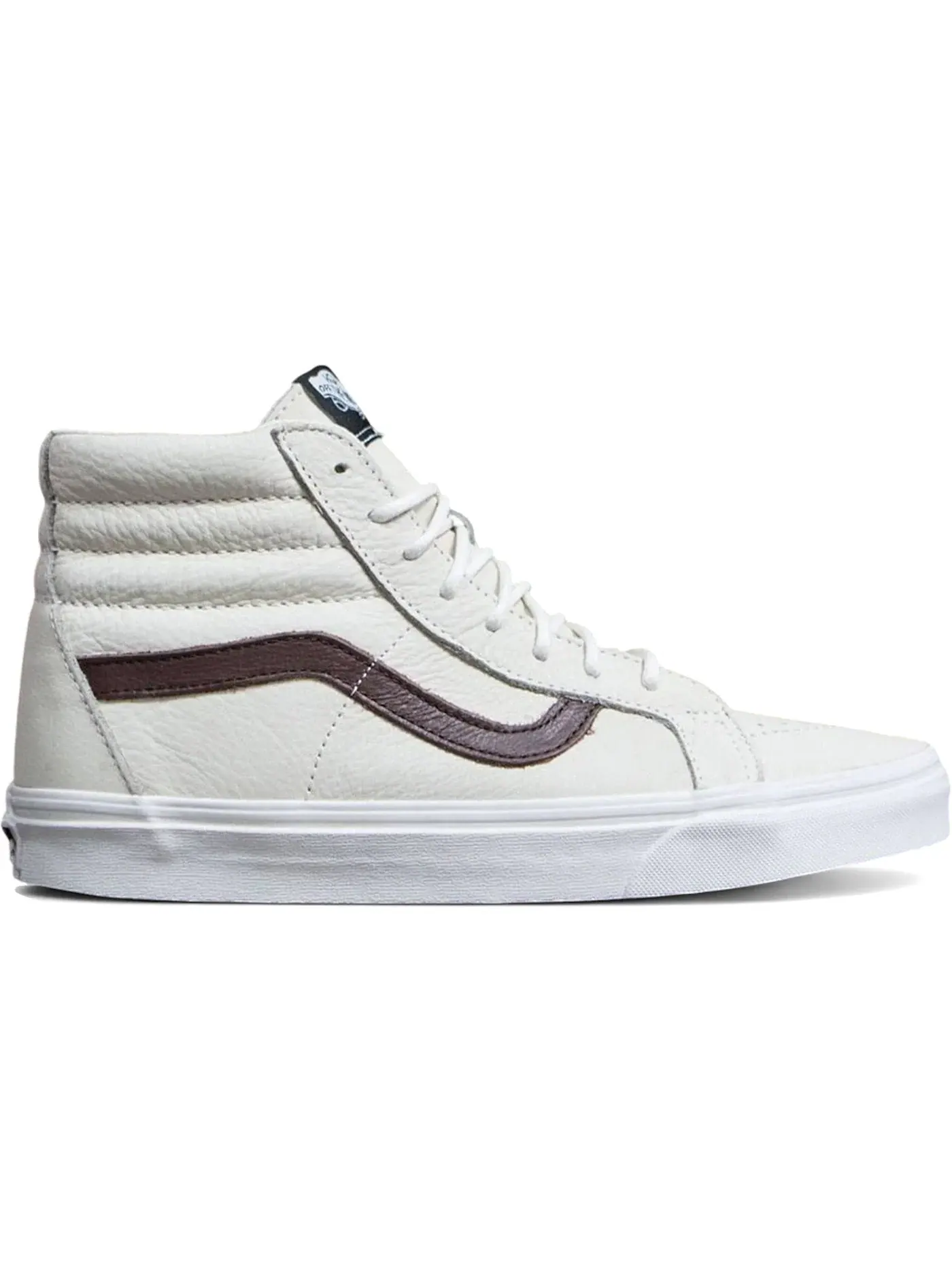 Мужские кроссовки кожаные Vans SK8-Hi Re-Issue Leather — изображение 1 из 1, белый