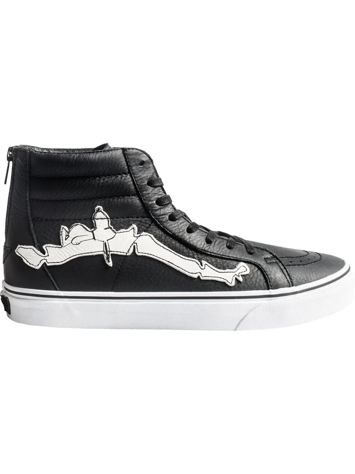 Мужские кроссовки на молнии Vans Sk8-Hi Re-Issue Zip Blends Peanuts Bones (2013) — изображение 1 из 1, черный/белый