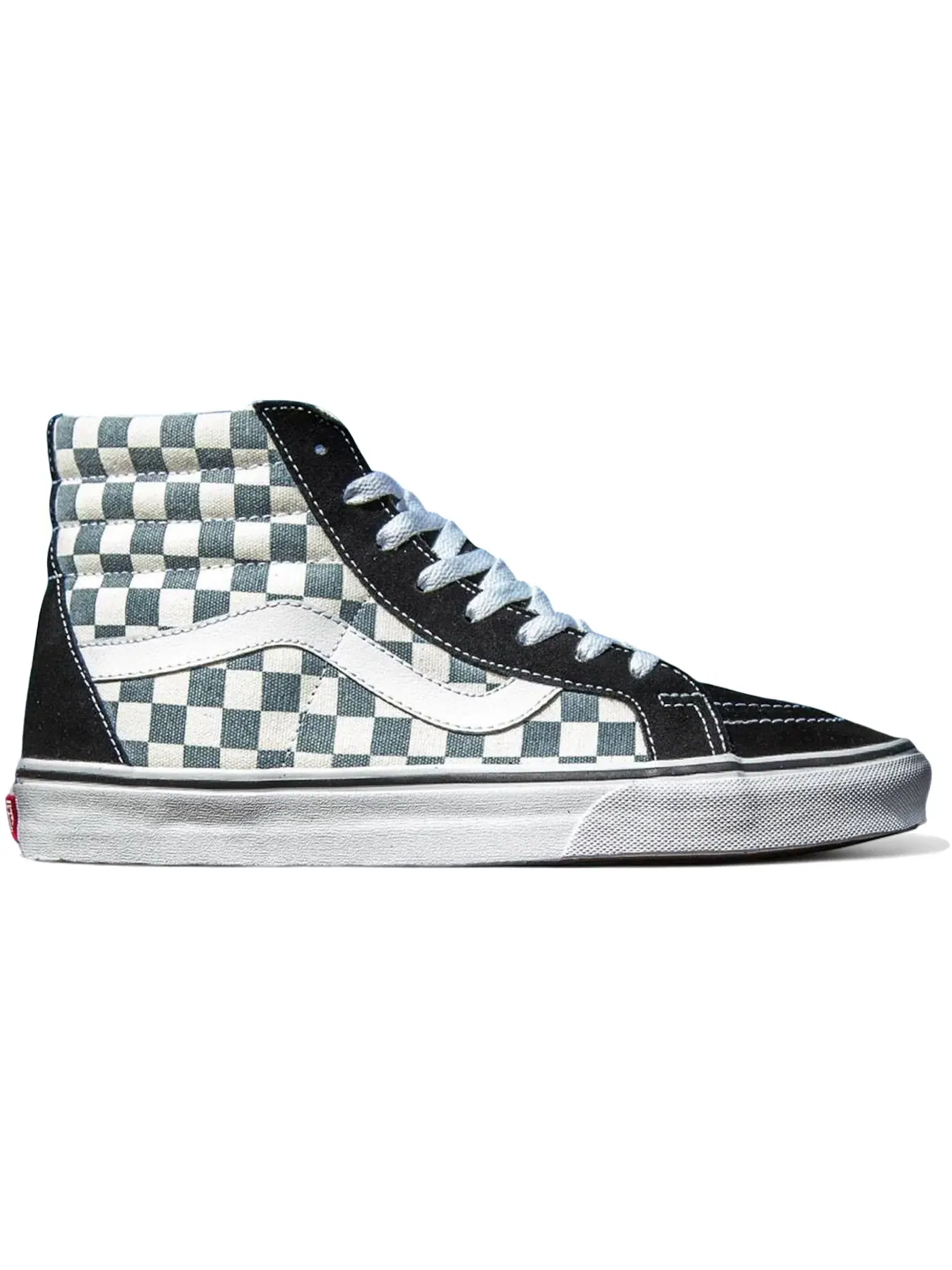 Мужские кроссовки с клетчатым принтом Vans Sk8-Hi Reissue — изображение 1 из 1, черный
