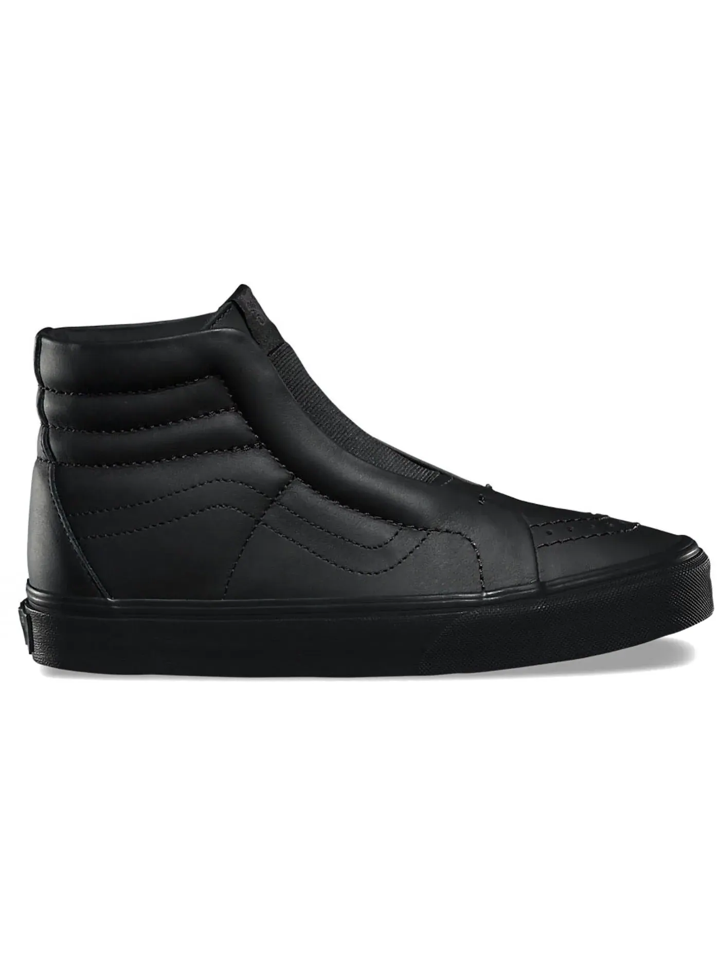 Женские кроссовки с высоким верхом Vans Sk8-Hi Reissue Laceless Leather — изображение 1 из 1, черный