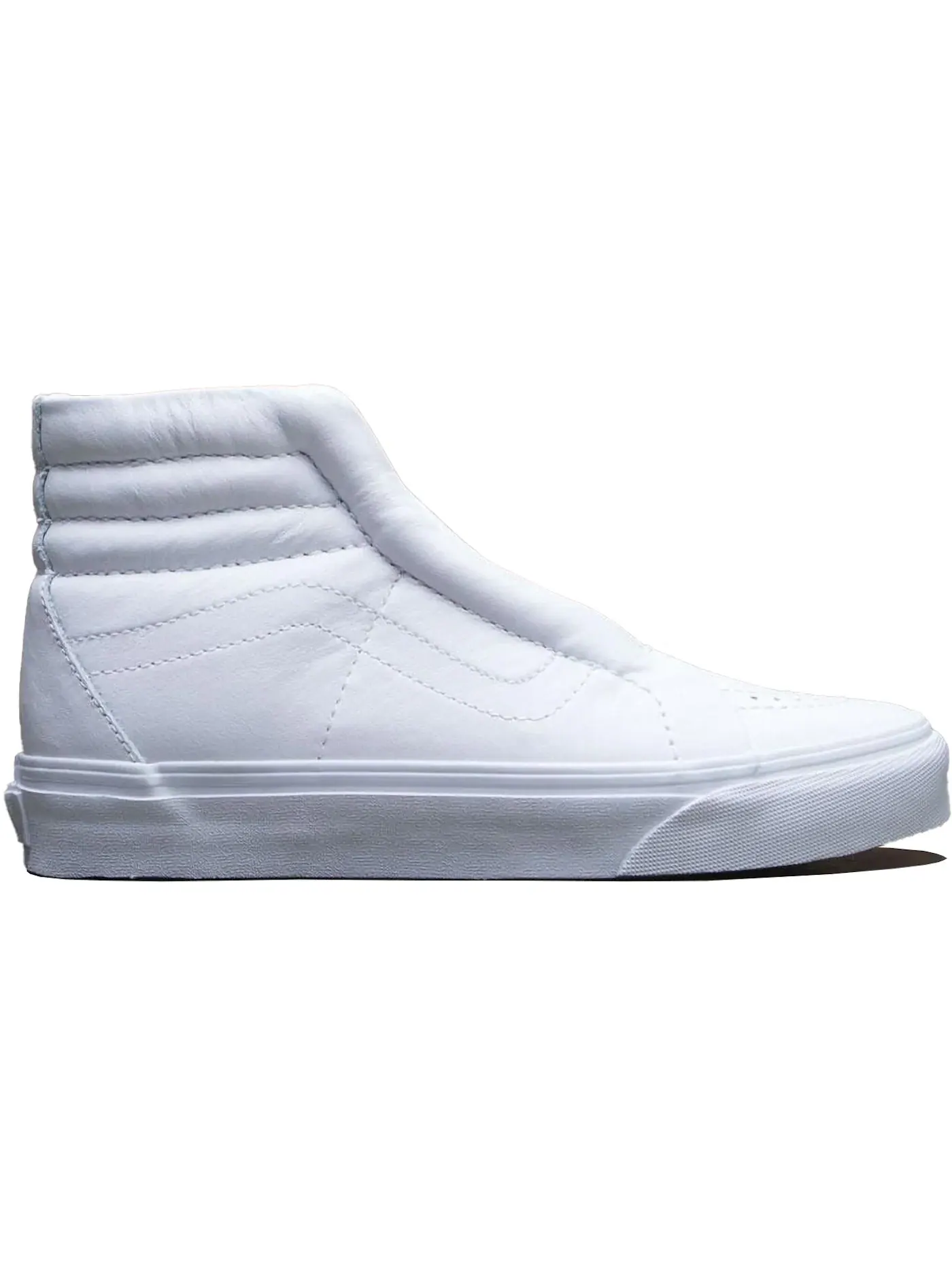 Женские кроссовки без шнурков Vans Sk8-Hi Reissue Laceless Leather — изображение 1 из 1, белый
