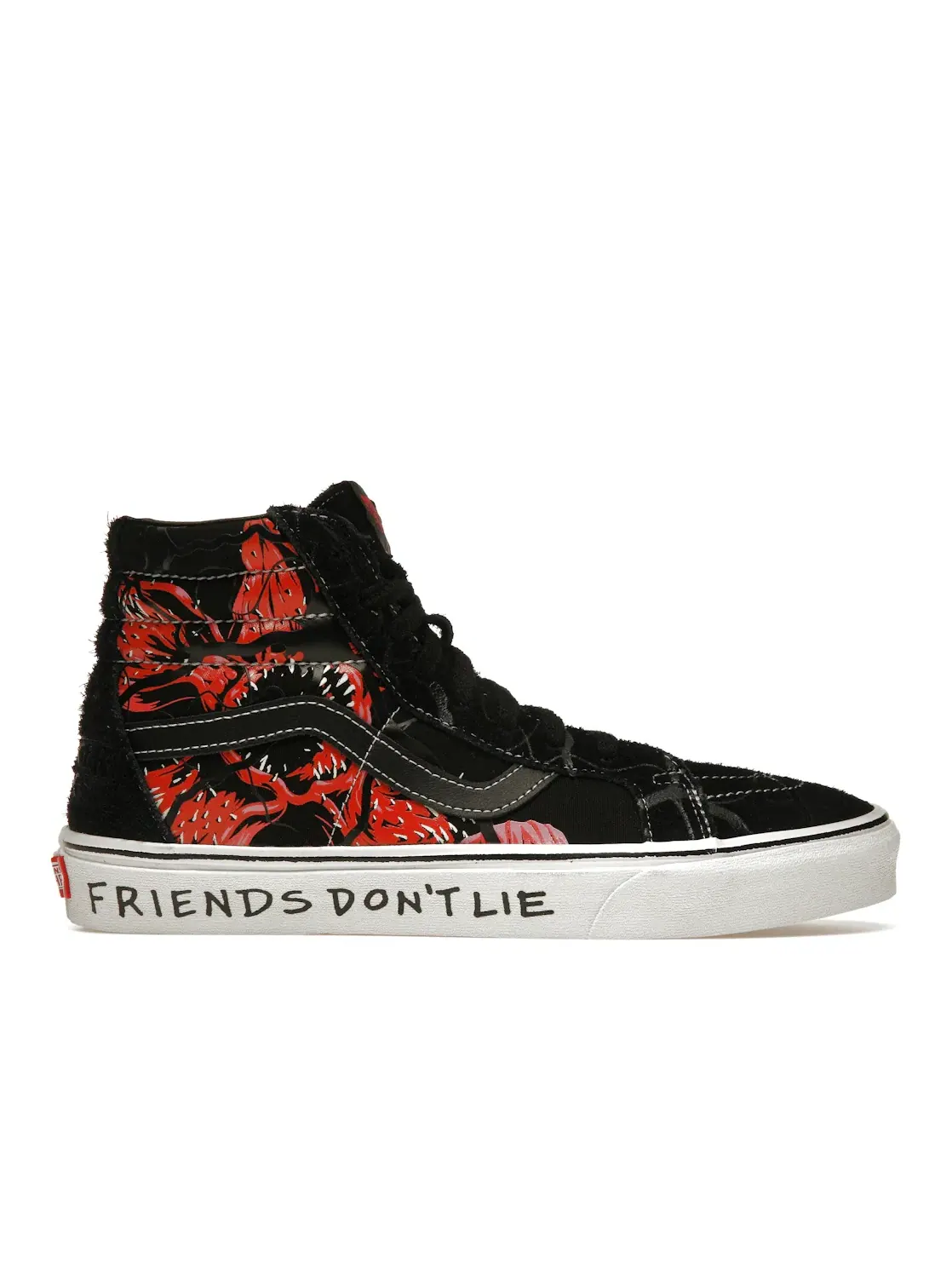 Мужские кроссовки высокие с принтом Vans Sk8-Hi Reissue — изображение 1 из 4, черный/красный