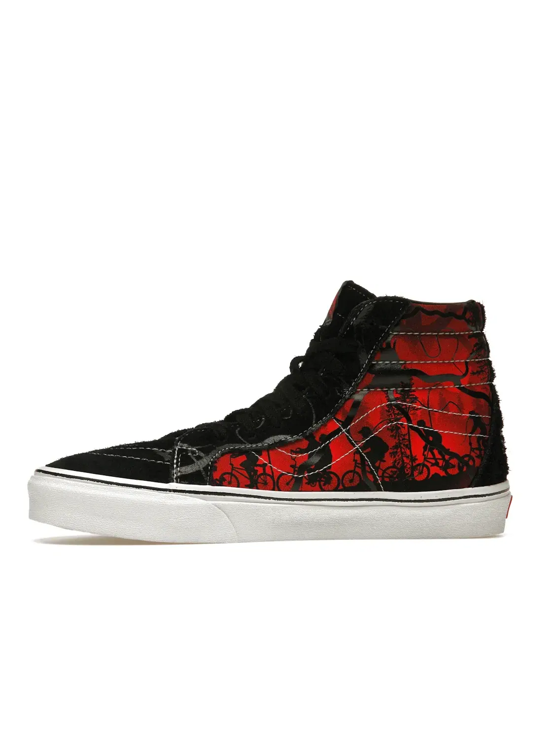 Мужские кроссовки высокие с принтом Vans Sk8-Hi Reissue — изображение 3 из 4, черный/красный