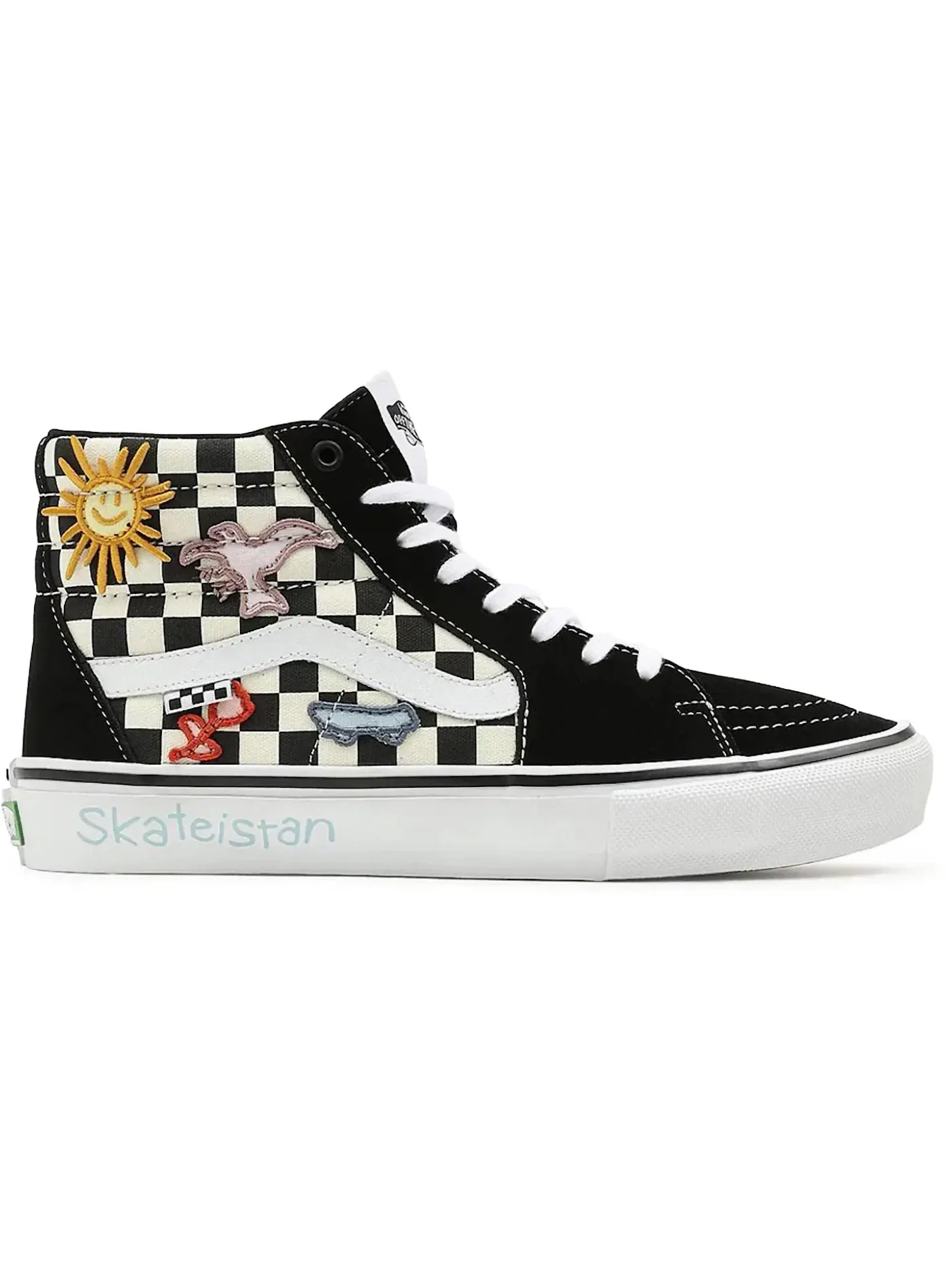 Мужские кроссовки с принтом Vans Sk8-Hi Vans — изображение 1 из 1, черный/белый