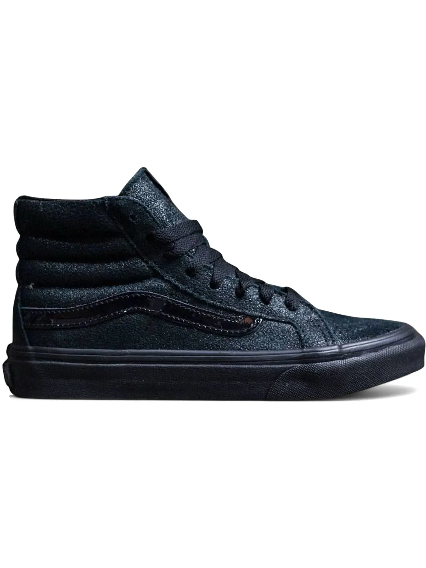 Женские кроссовки с принтом Vans Sk8-Hi Slim — изображение 1 из 1, черный/черный