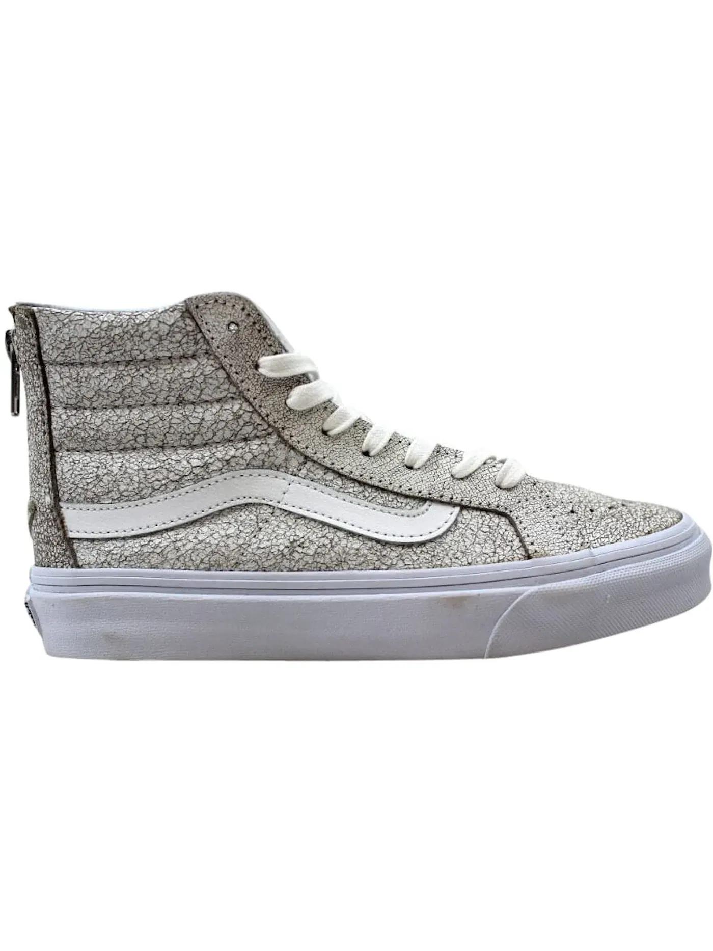 Мужские кроссовки с замшей Vans Sk8-Hi Slim Zip — изображение 1 из 1, белый