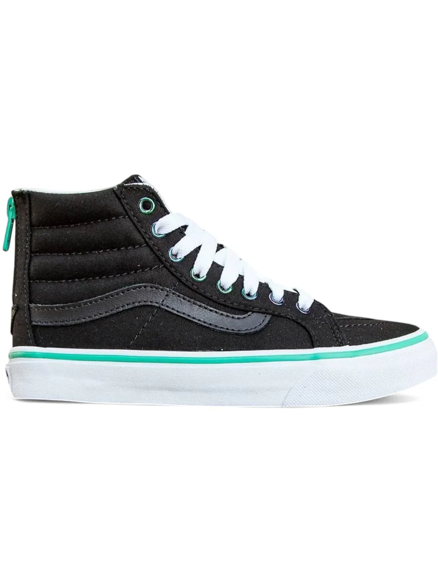 Женские кроссовки с принтом Vans Sk8-Hi Slim Zip — изображение 1 из 1, черный