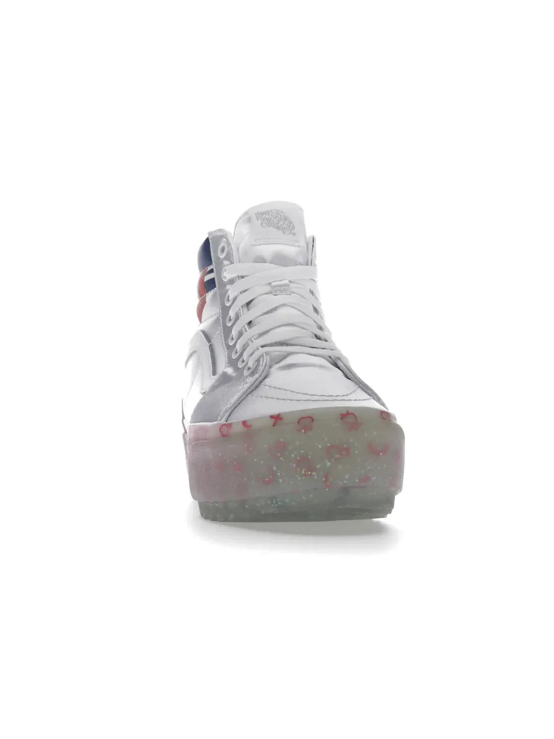 Унисекс кроссовки с принтом Vans Sk8-Hi Stacked — изображение 2 из 4, белый/розовый/синий