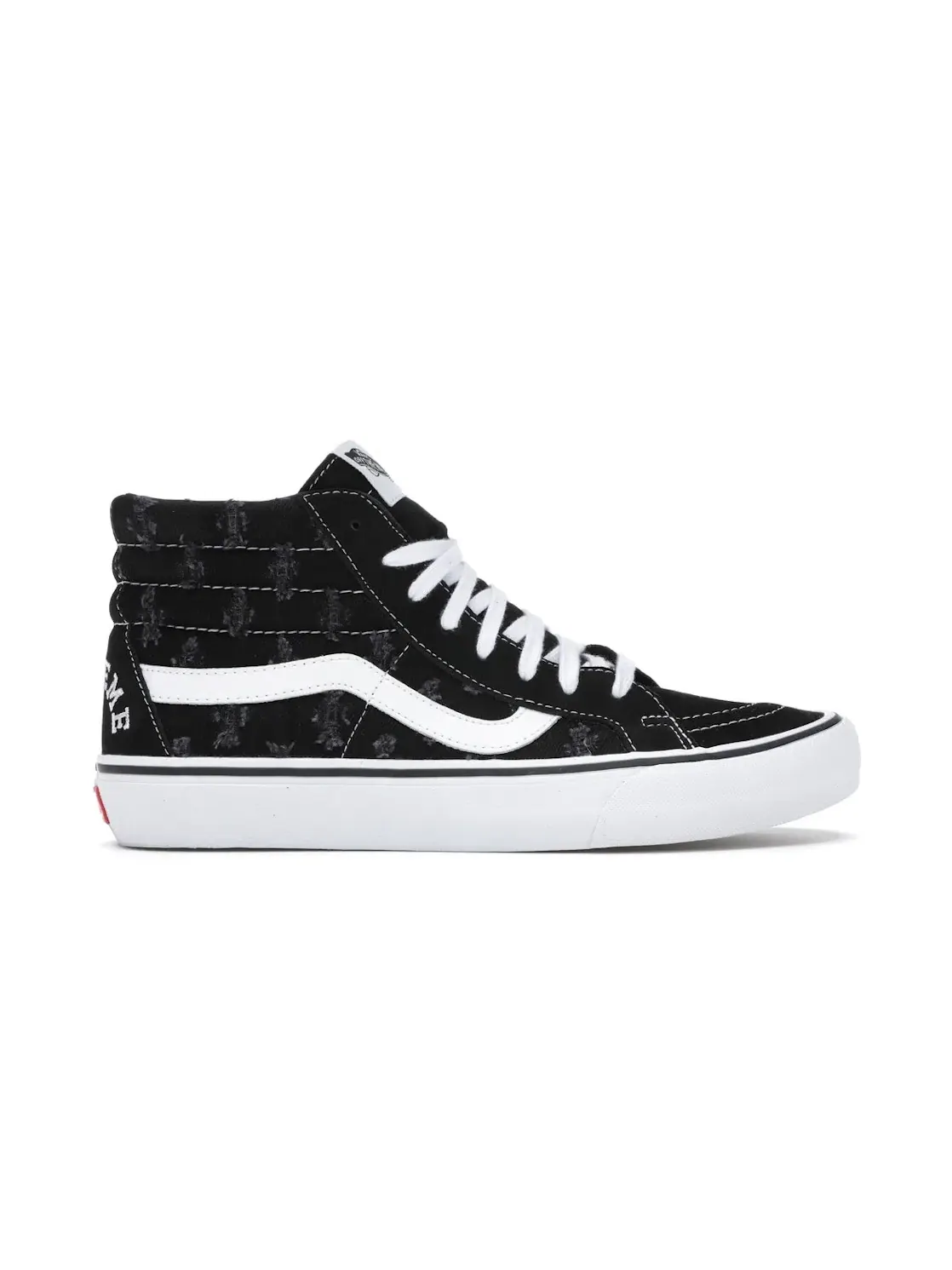 Мужские кроссовки с джинсовым верхом Vans Sk8-Hi — изображение 1 из 4, черный/белый