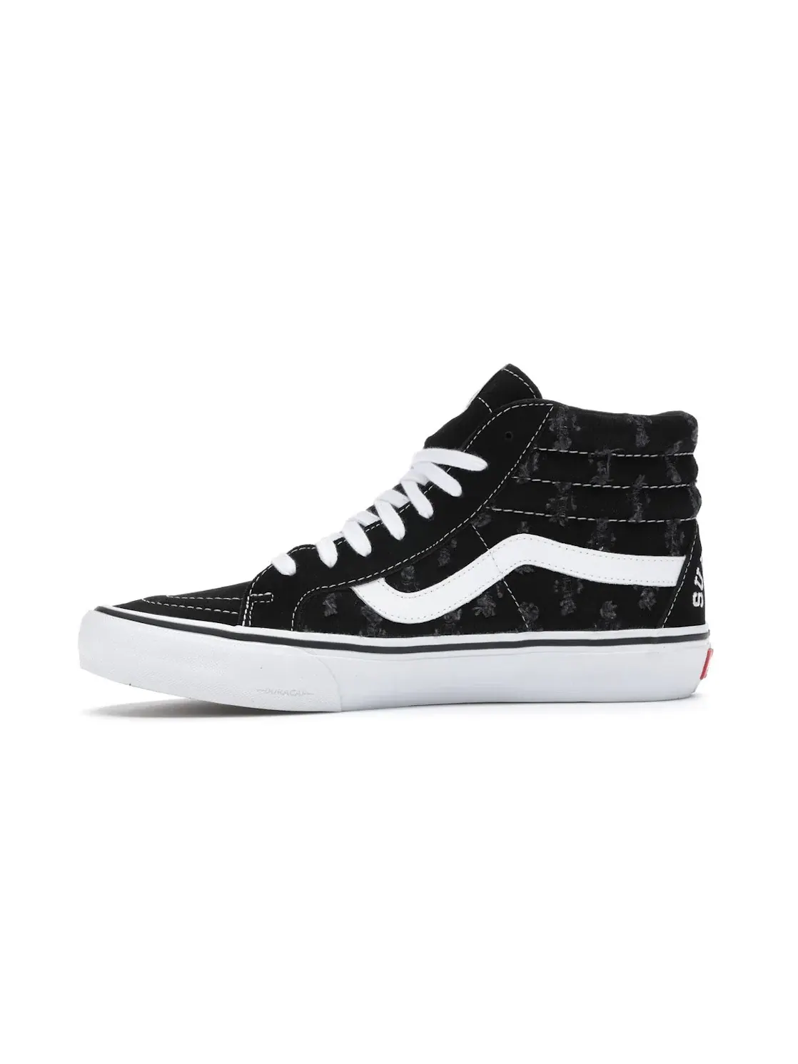 Мужские кроссовки с джинсовым верхом Vans Sk8-Hi — изображение 3 из 4, черный/белый