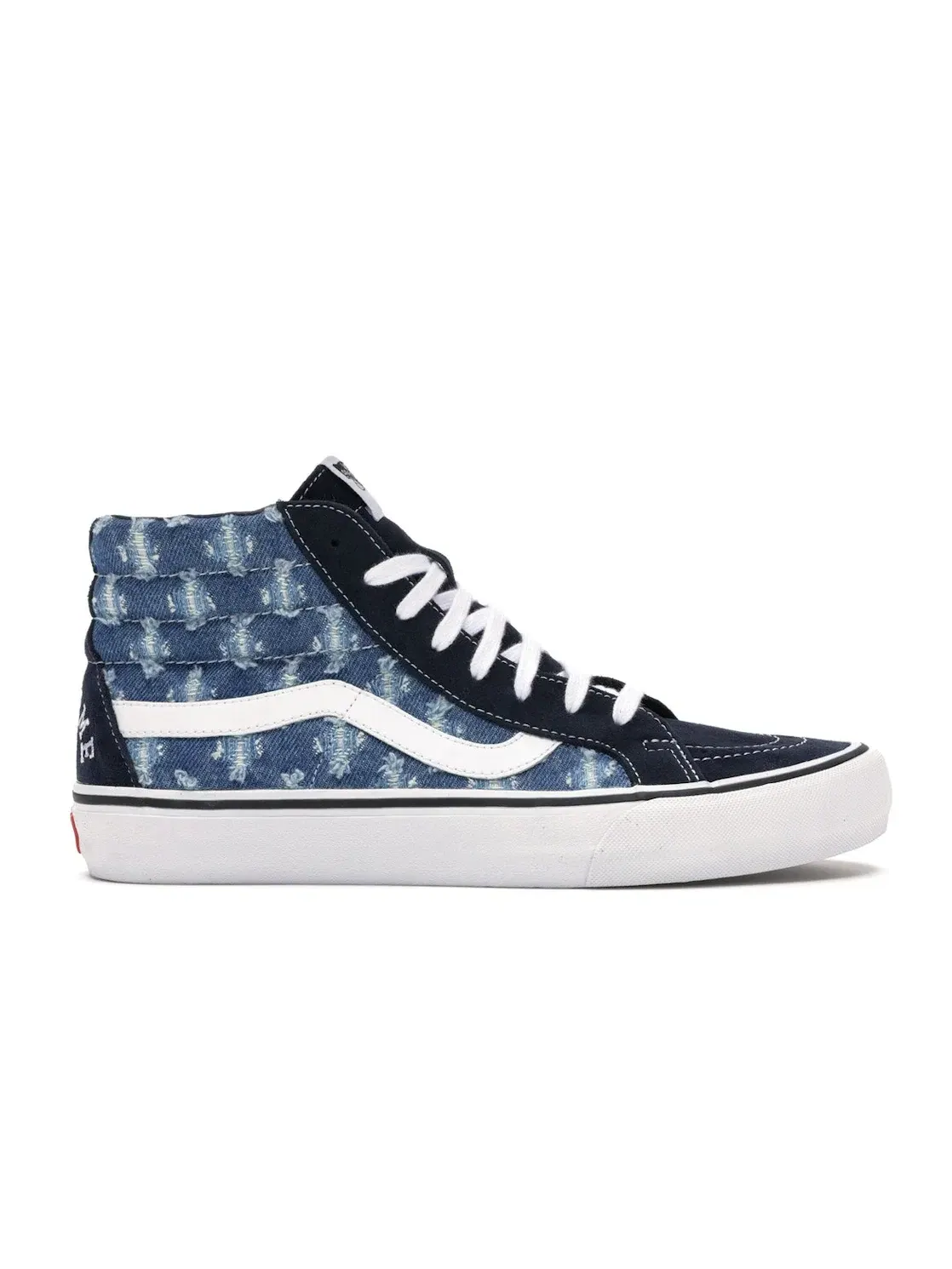 Мужские кроссовки с принтом Supreme Hole Punch Denim Blue Vans — изображение 1 из 4, синий/белый