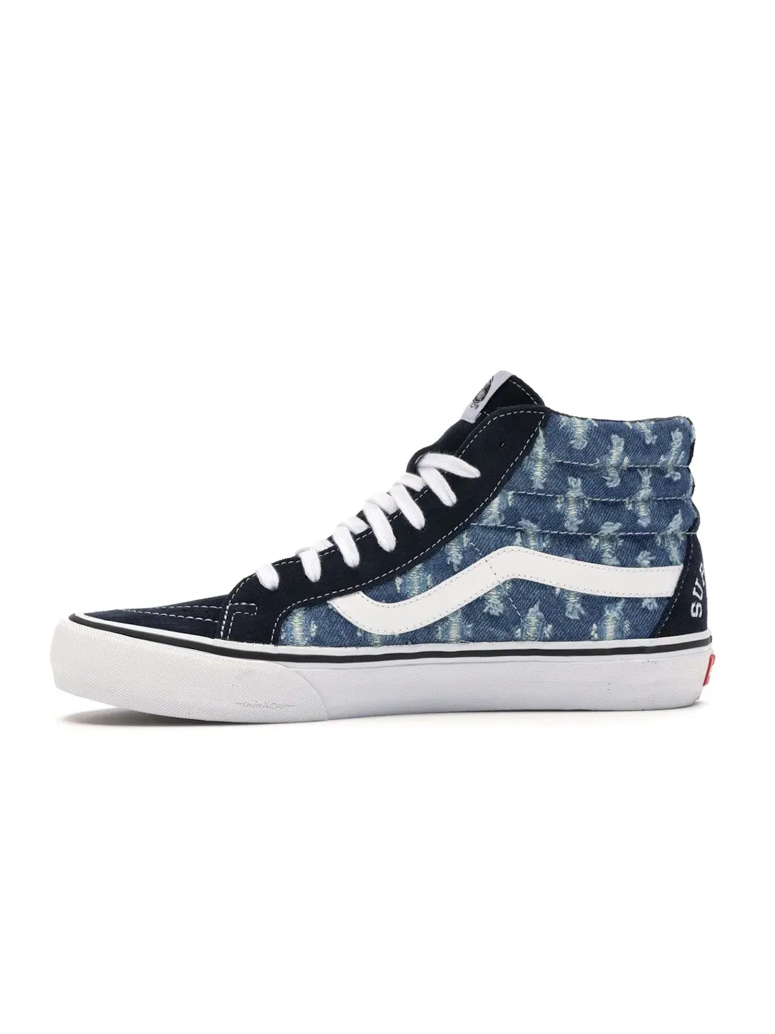 Мужские кроссовки с принтом Supreme Hole Punch Denim Blue Vans — изображение 3 из 4, синий/белый