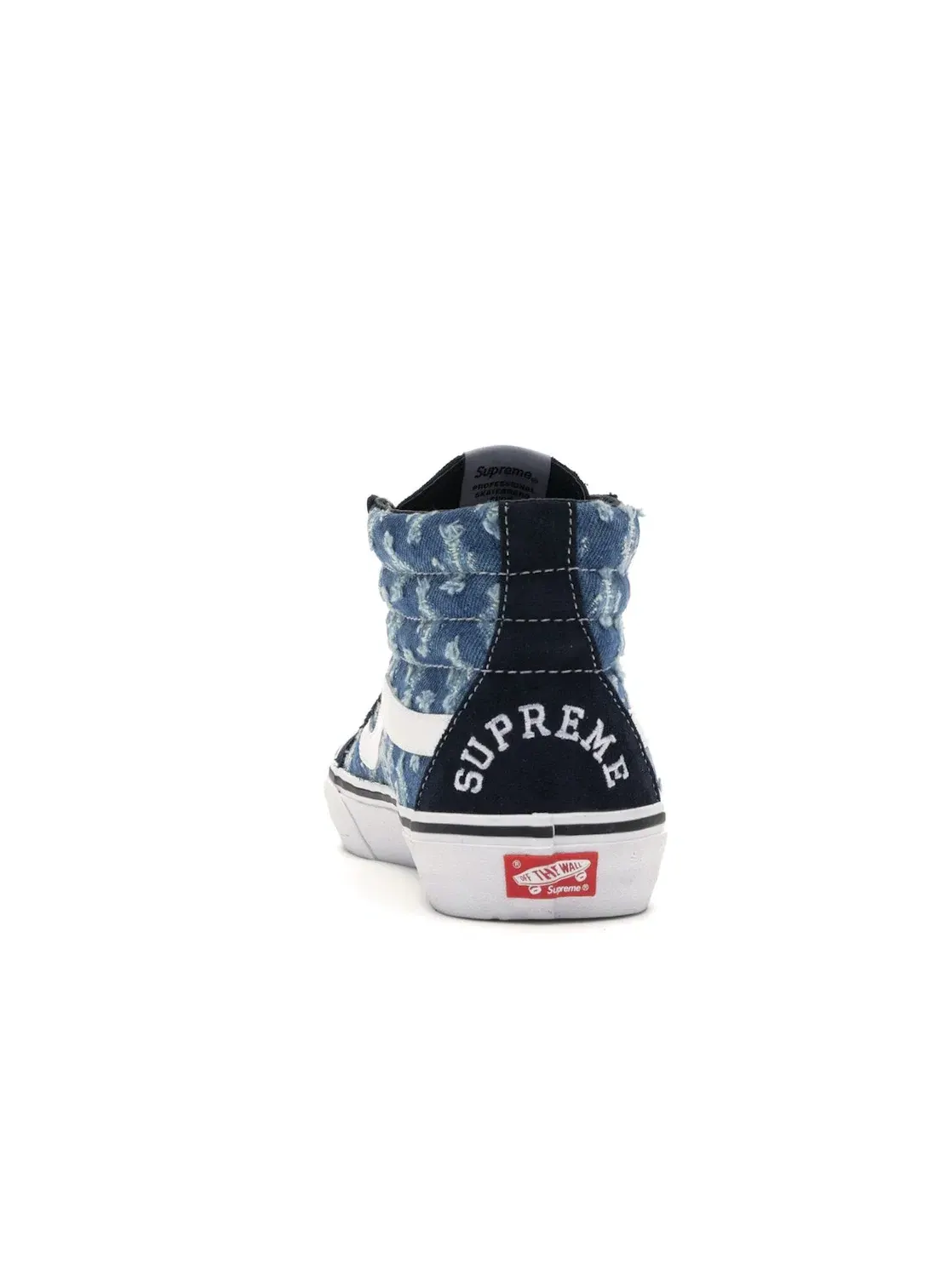 Мужские кроссовки с принтом Supreme Hole Punch Denim Blue Vans — изображение 4 из 4, синий/белый
