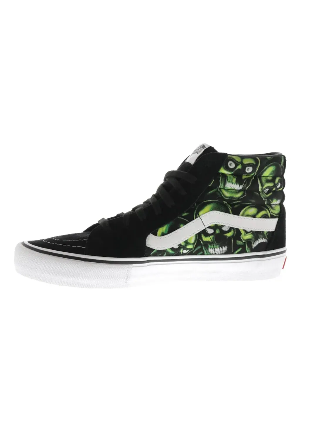 Мужские кроссовки с принтом Vans Sk8-Hi Supreme Skull Pile Vans — изображение 3 из 4, черный/зеленый