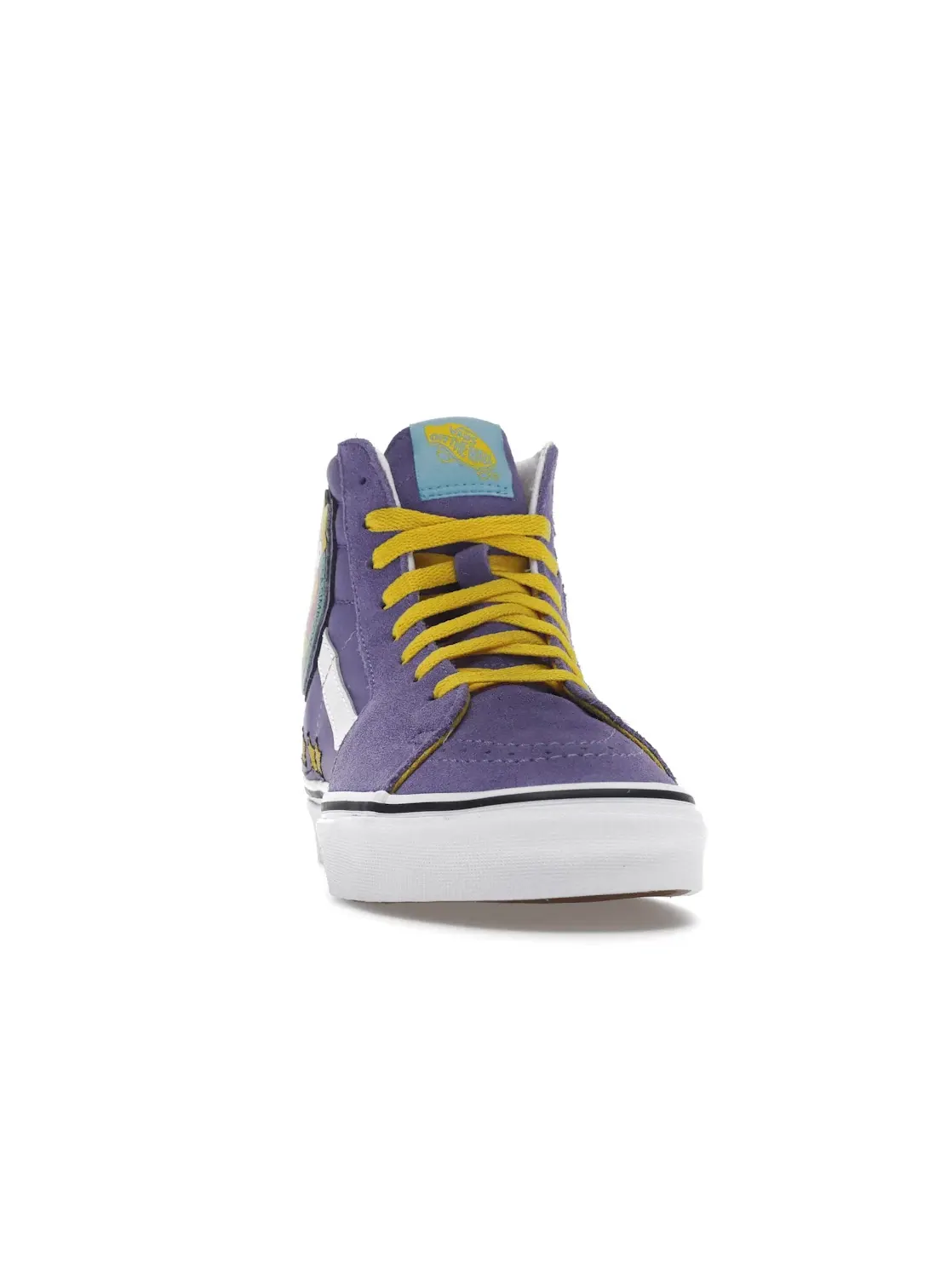Мужские кроссовки высокие с принтом Vans Sk8-Hi — изображение 2 из 4, фиолетовый/белый