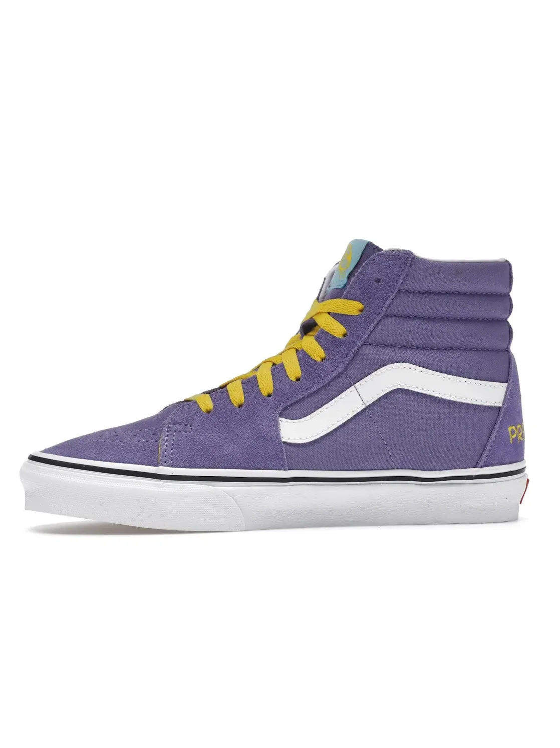 Мужские кроссовки высокие с принтом Vans Sk8-Hi — изображение 3 из 4, фиолетовый/белый