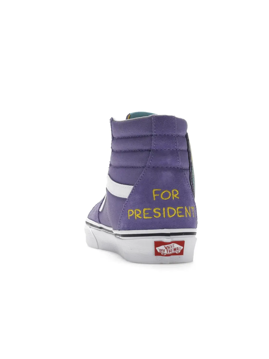 Мужские кроссовки высокие с принтом Vans Sk8-Hi — изображение 4 из 4, фиолетовый/белый