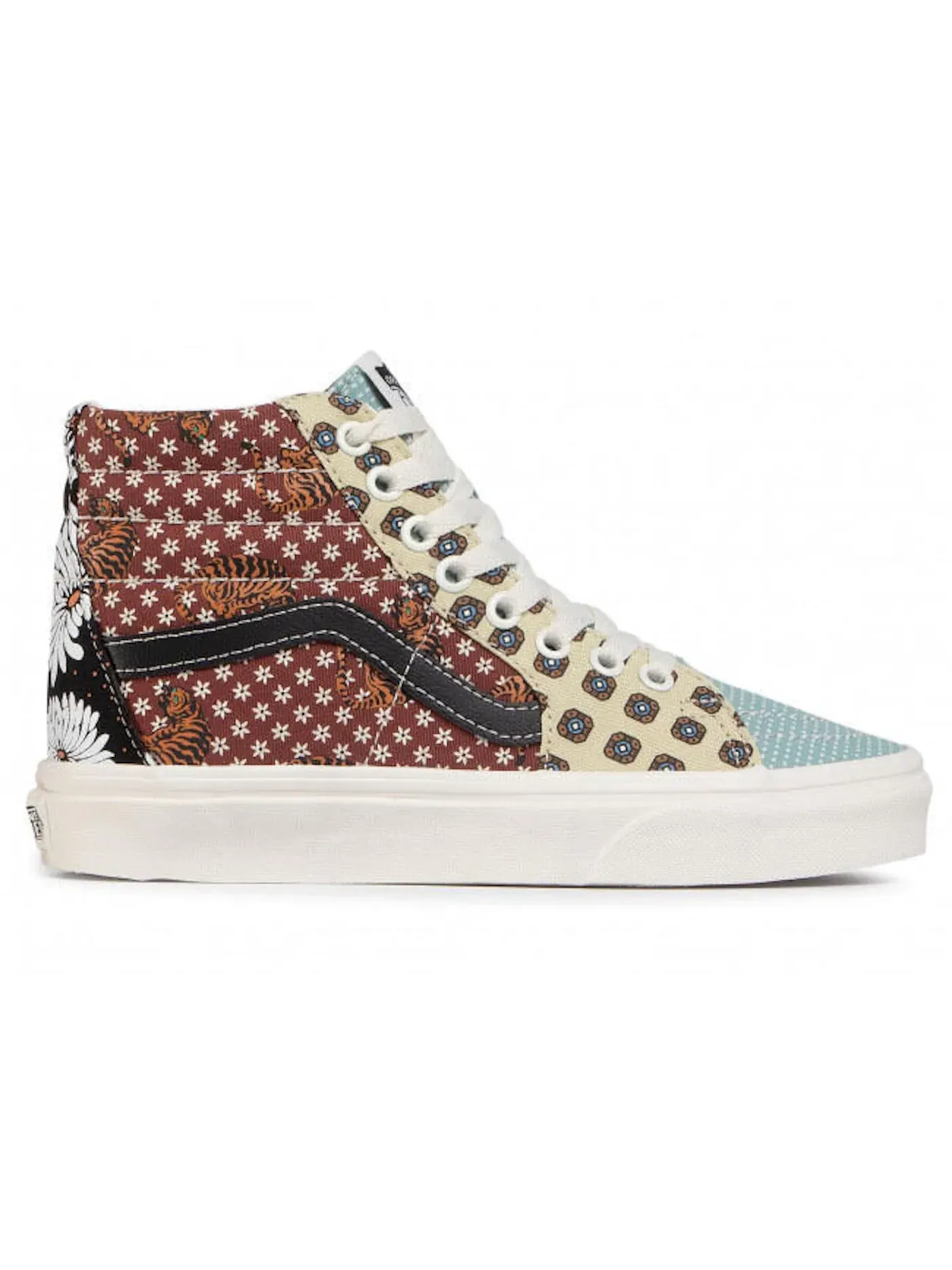 Мужские кроссовки Lifestyle с патчворк Vans Sk8-Hi — изображение 1 из 1, черный белый