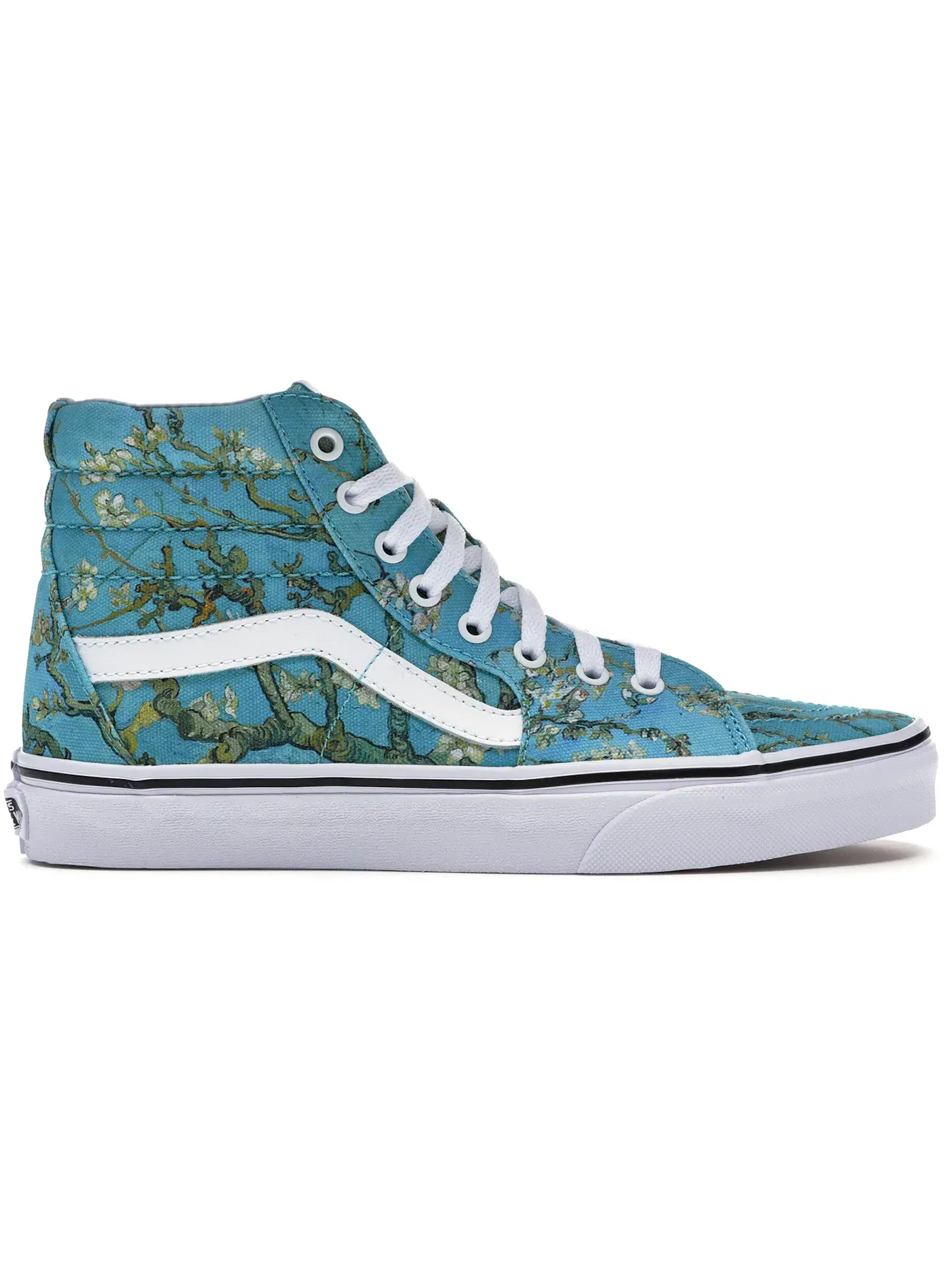 Кроссовки унисекс высокие с принтом Vans Sk8-Hi Vans — изображение 1 из 1, белый