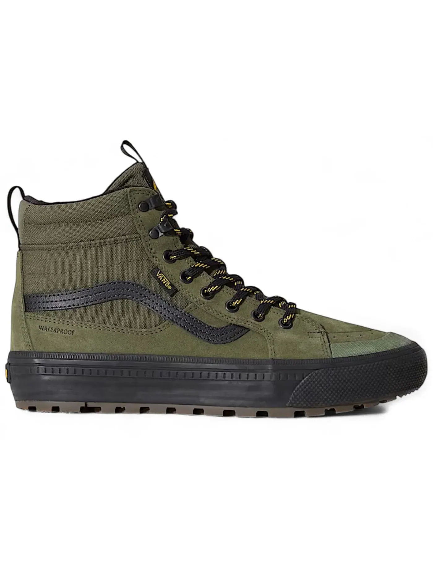 Мужские кроссовки водонепроницаемые Vans Sk8-Hi Waterproof — изображение 1 из 1, зеленый/черный