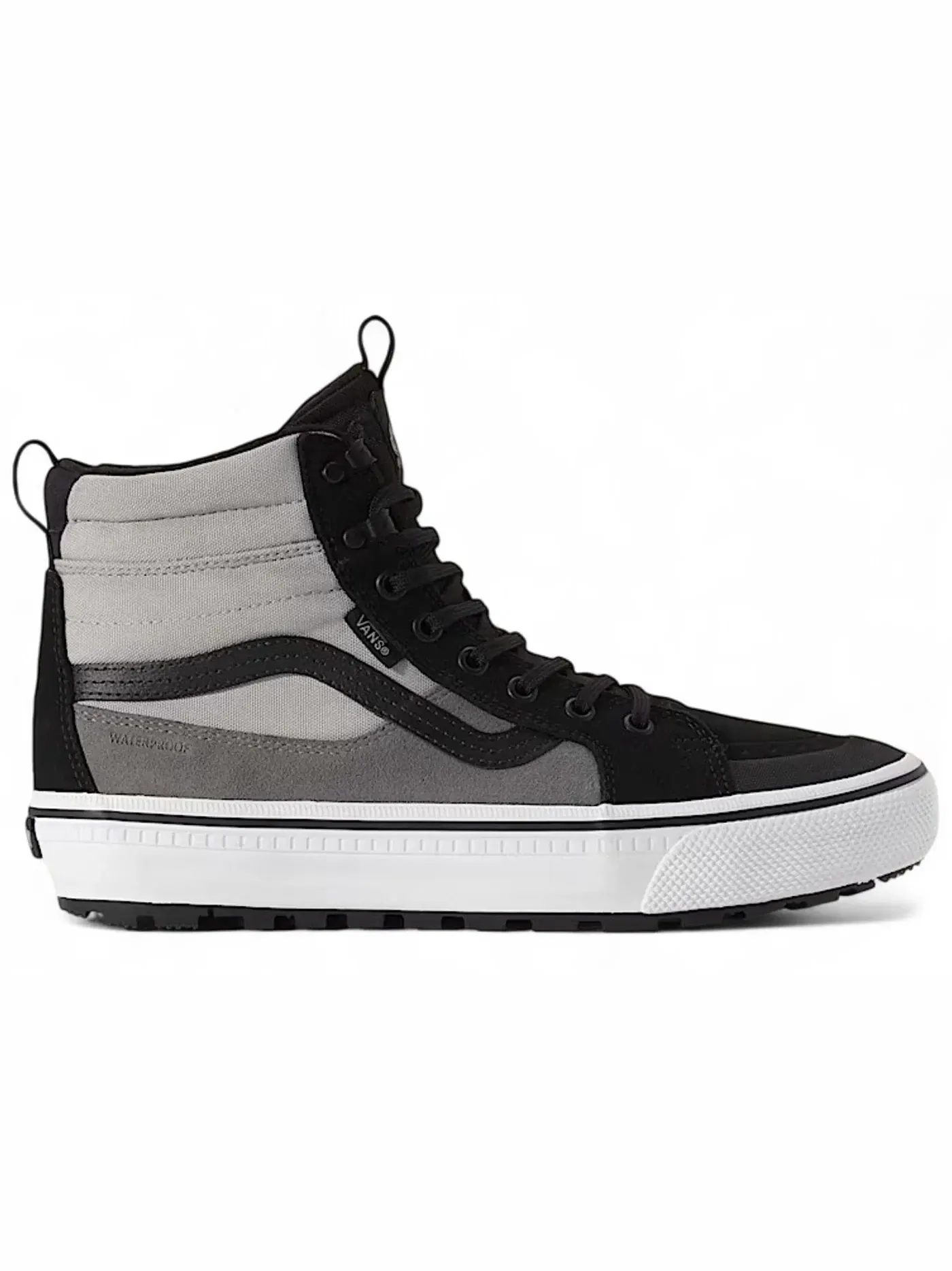 Мужские кроссовки высокие водонепроницаемые Vans Sk8-Hi Waterproof — изображение 1 из 1, серый/черный