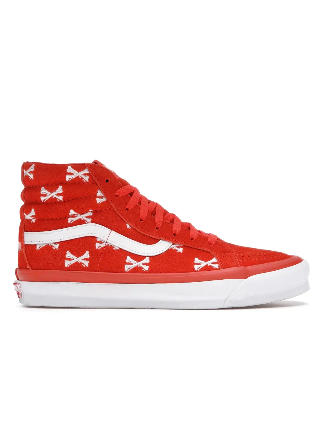 Мужские кроссовки Lifestyle Vans Sk8-Hi — изображение 1 из 4, оранжевый-белый