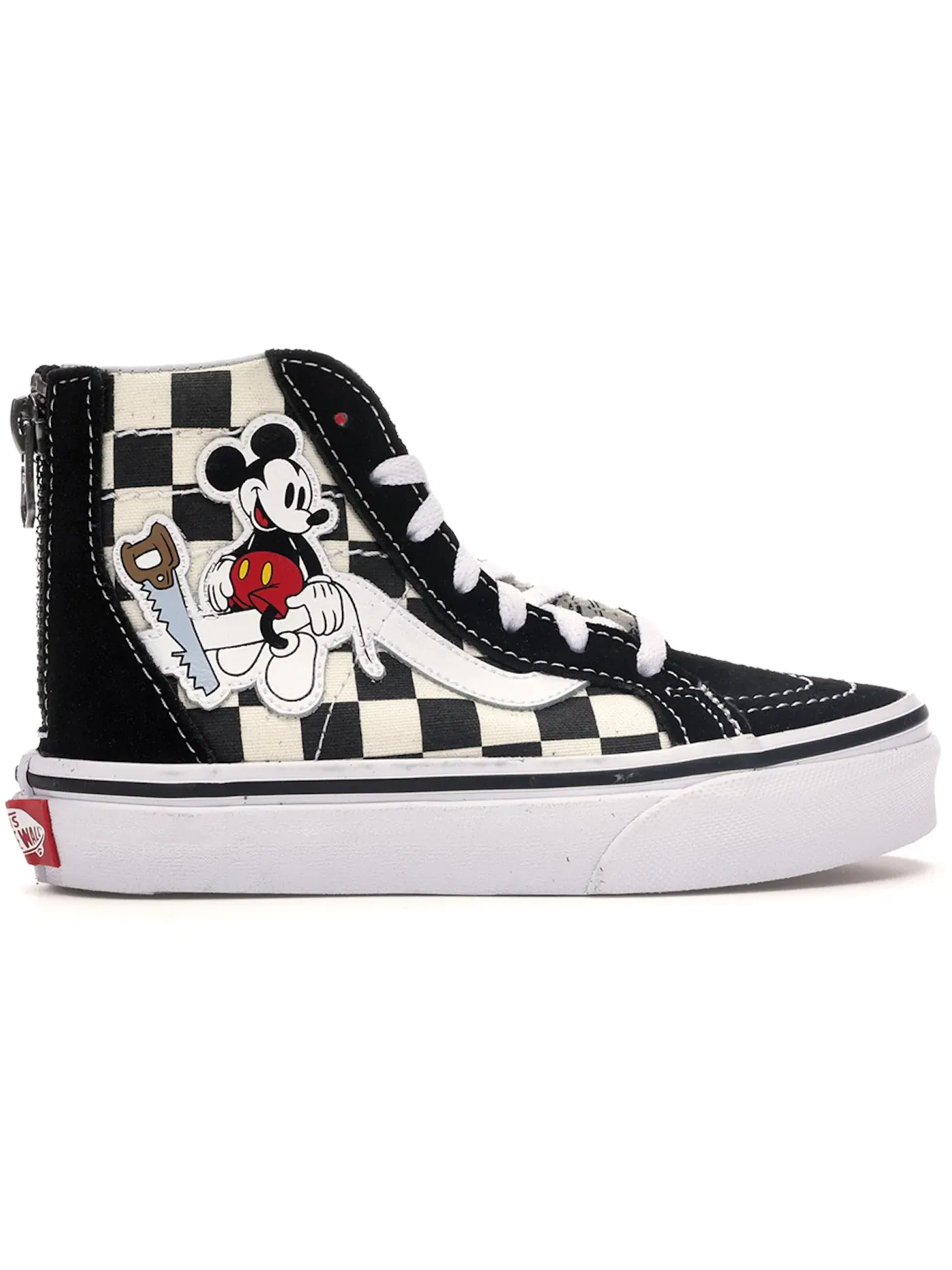 Детские кроссовки с принтом Vans Sk8-Hi Zip, Mickey Mouse/Checkerboard — изображение 1 из 1