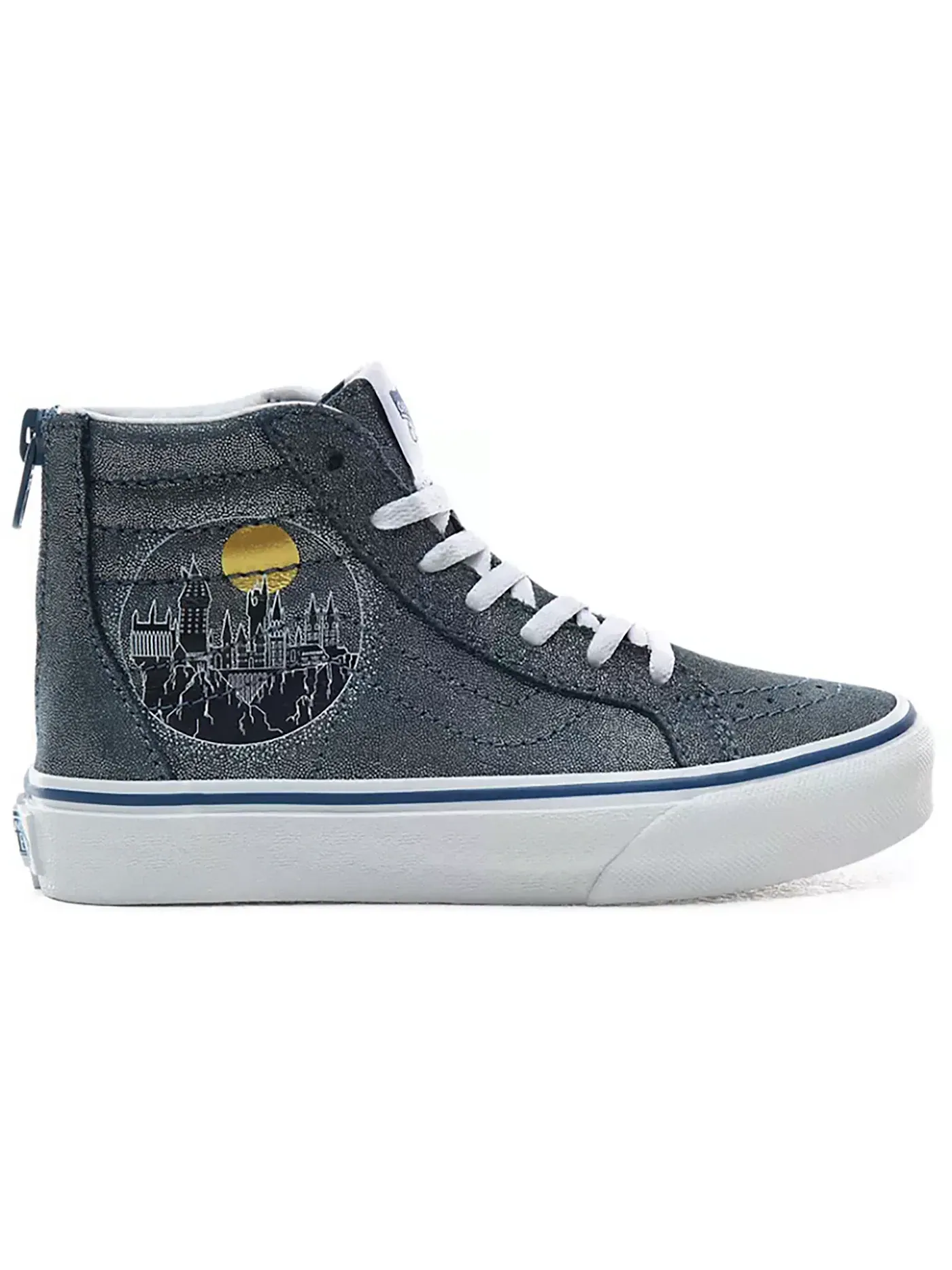 Детские кроссовки с принтом Vans Sk8-Hi Zip, Hogwarts Metallic — изображение 1 из 1