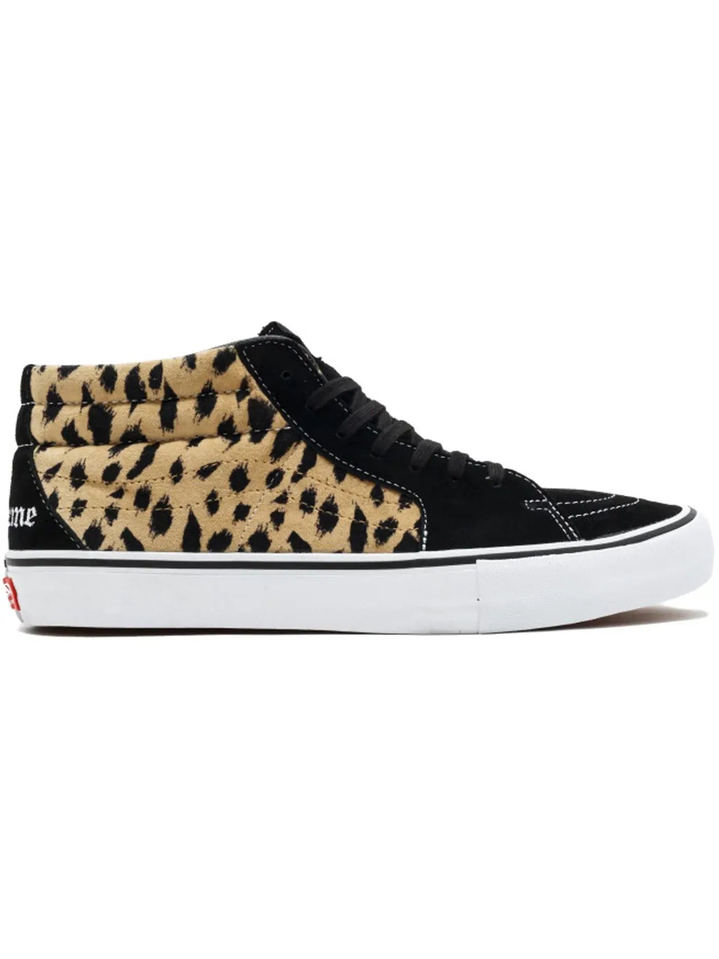 Мужские кроссовки с вельветовым принтом Vans Sk8-Mid — изображение 1 из 1, черный