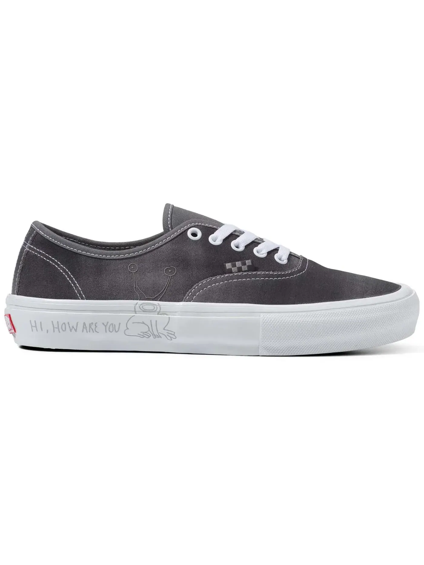 Унисекс кроссовки с низким профилем Vans Skate Authentic — изображение 1 из 1, серый/белый
