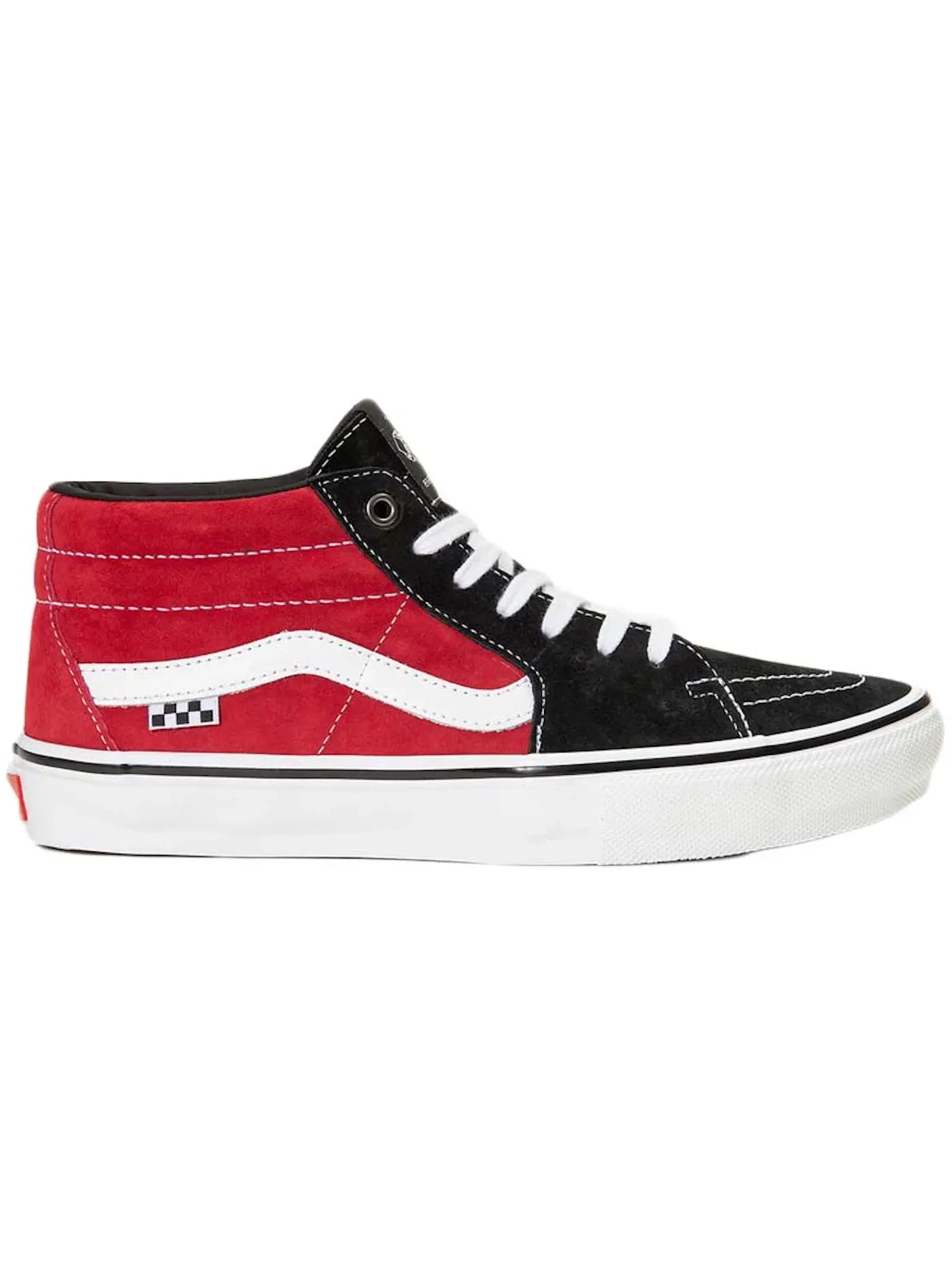 Мужские кроссовки Lifestyle Vans Skate Grosso Mid — изображение 1 из 1, черный/красный