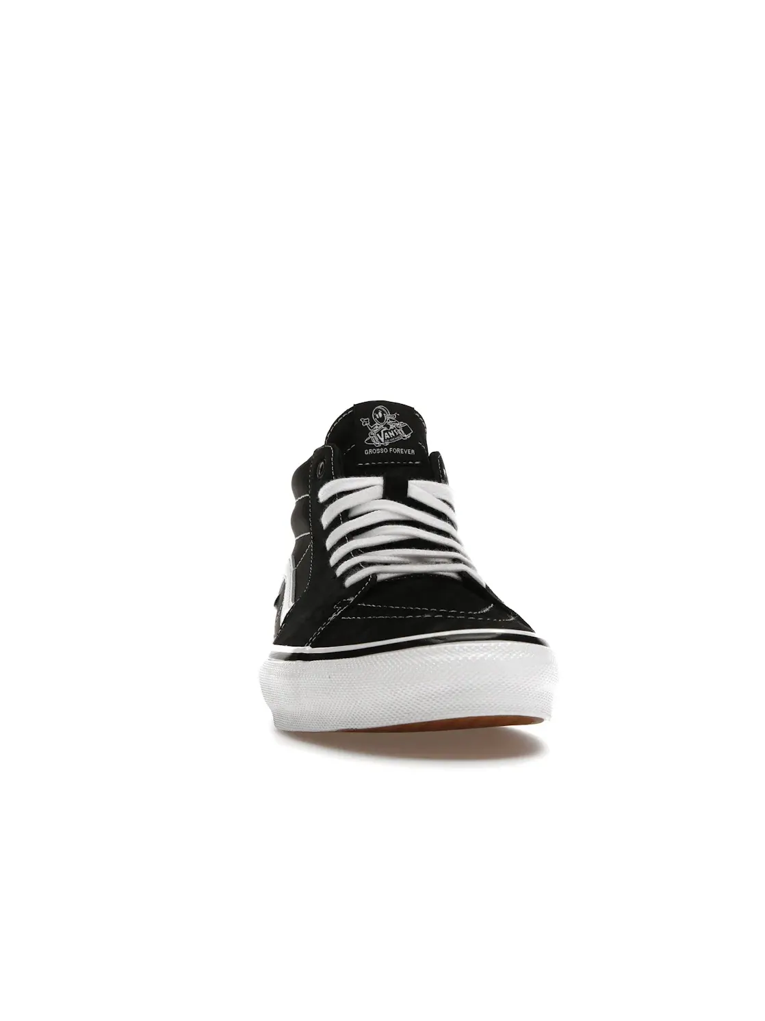 Мужские кроссовки с высоким верхом Vans Skate Grosso Mid — изображение 2 из 4, черный/белый