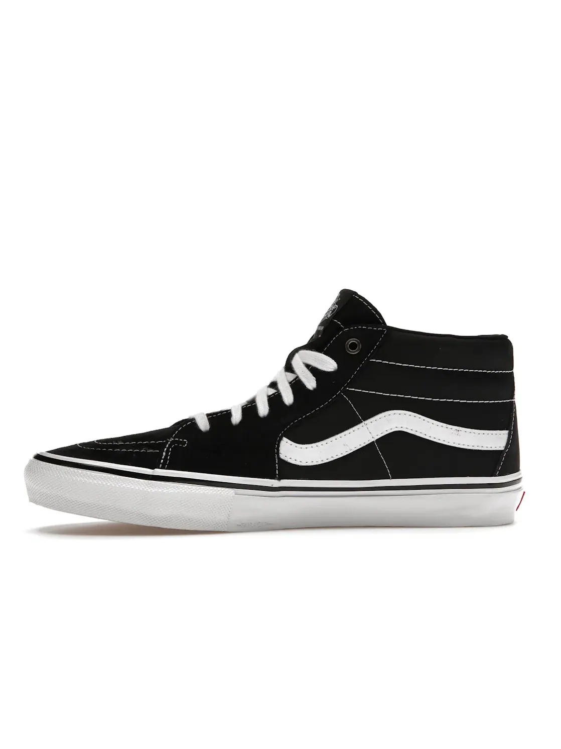 Мужские кроссовки с высоким верхом Vans Skate Grosso Mid — изображение 3 из 4, черный/белый