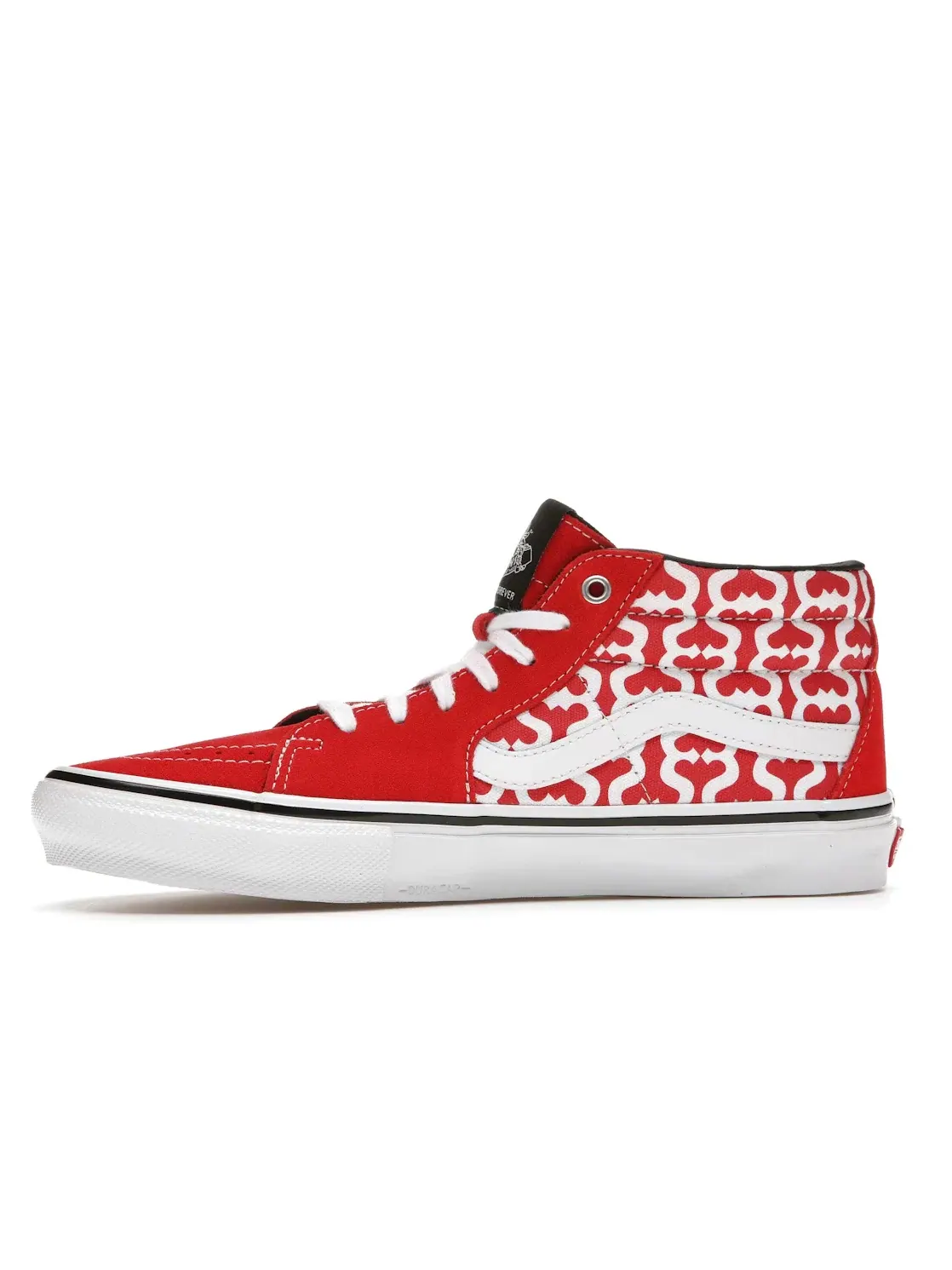 Мужские кроссовки с принтом Vans Skate Grosso Mid — изображение 3 из 4, красный/белый
