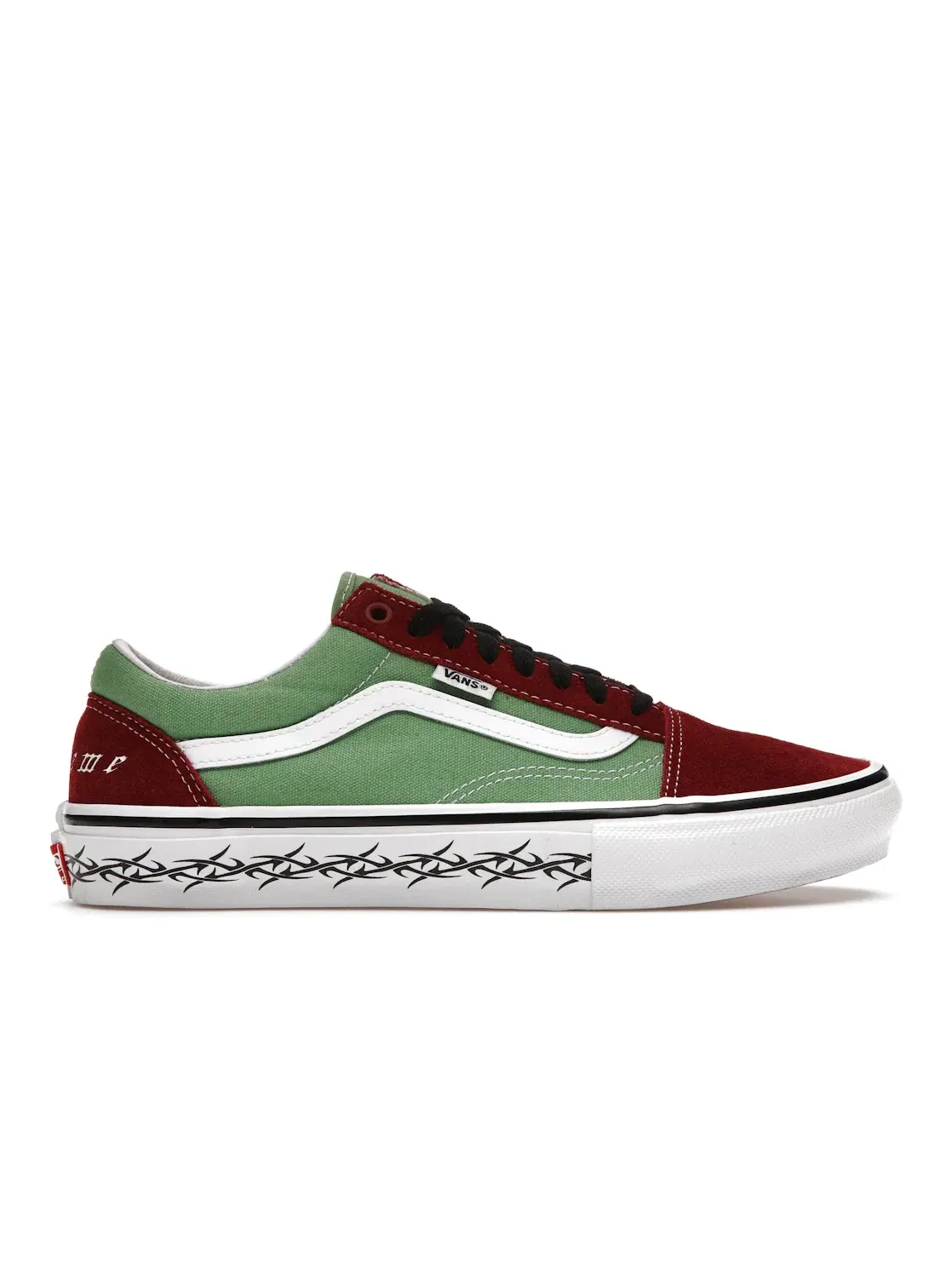 Мужские кроссовки с принтом Vans Skate Old Skool — изображение 1 из 4, зеленый/красный/белый