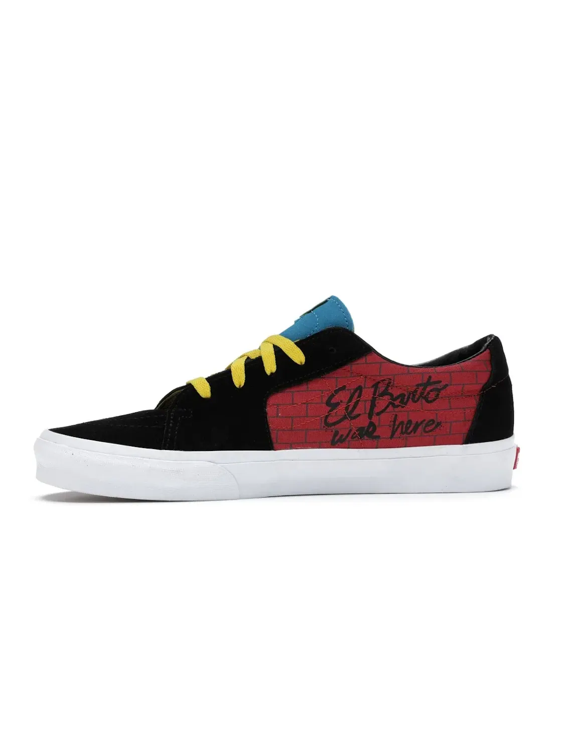 Мужские кроссовки с принтом Vans Sk8-Low — изображение 3 из 4, красный/черный