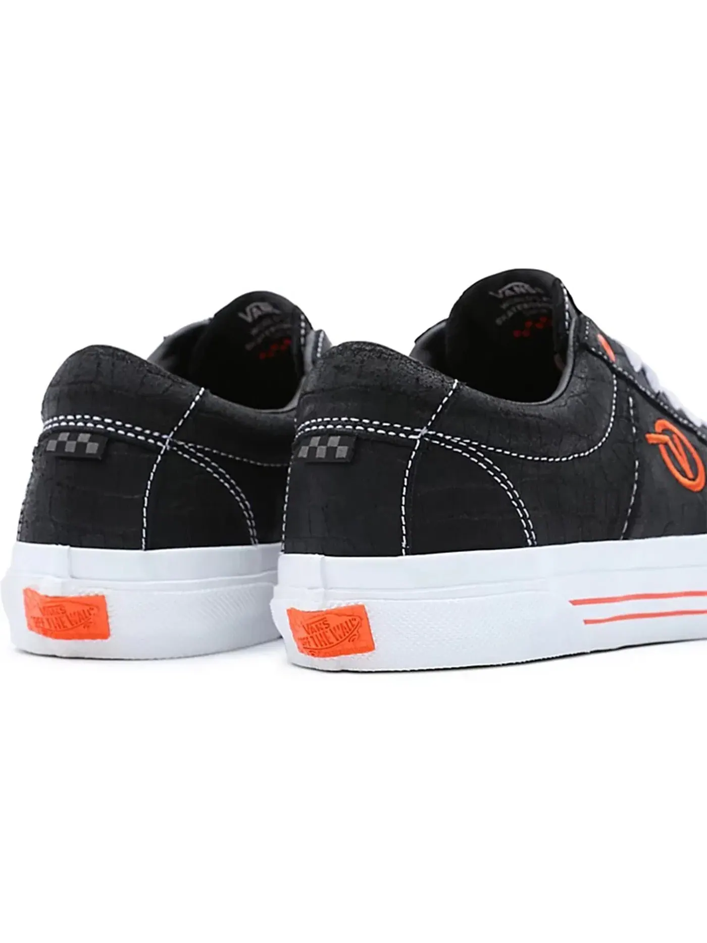 Мужские кроссовки с принтом Vans Skate Sid VCU — изображение 3 из 3, черный оранжевый