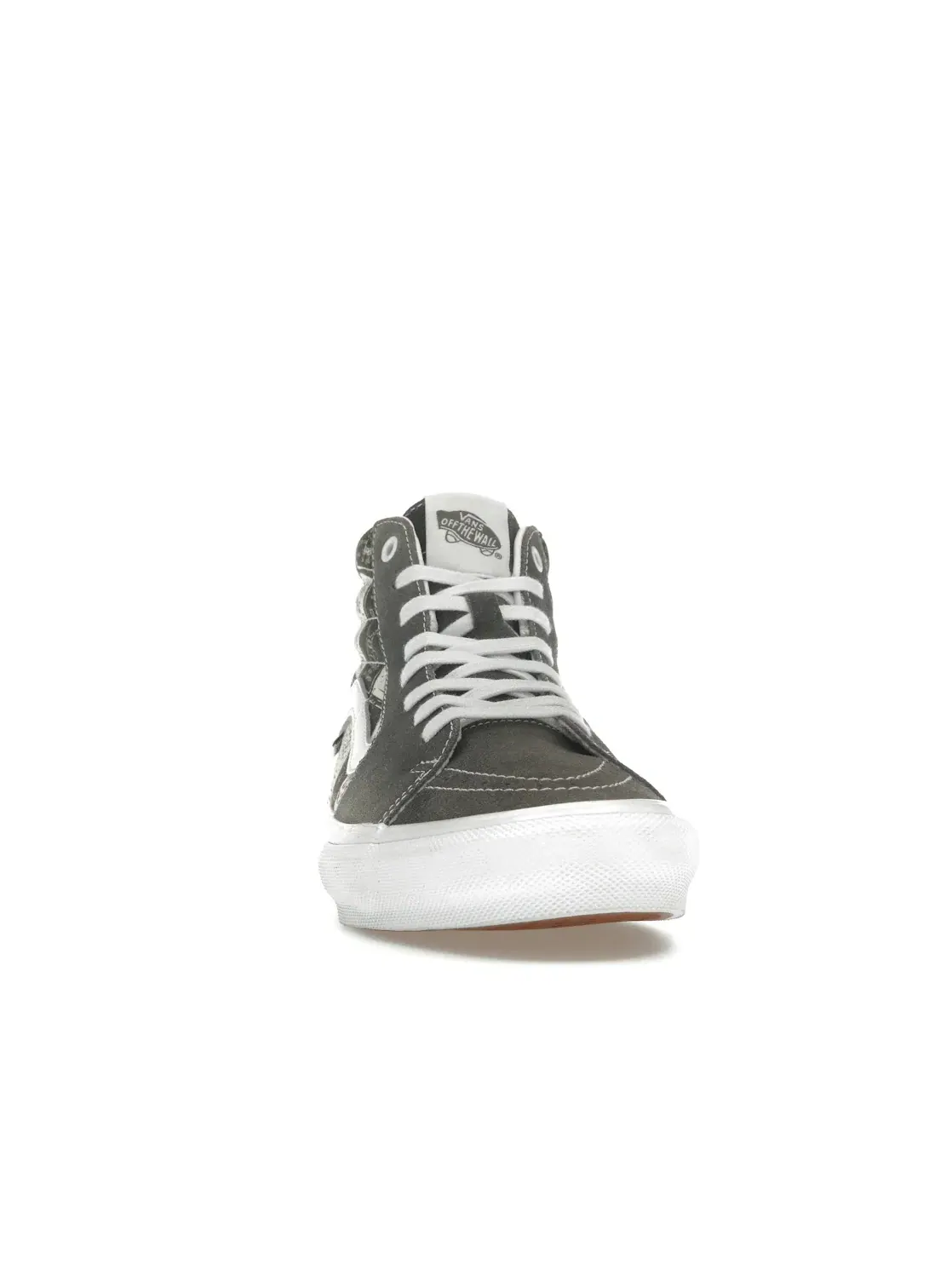 Унисекс кроссовки высокие с брендовым дизайном Vans Skate Sk8-Hi — изображение 2 из 4, серый/белый