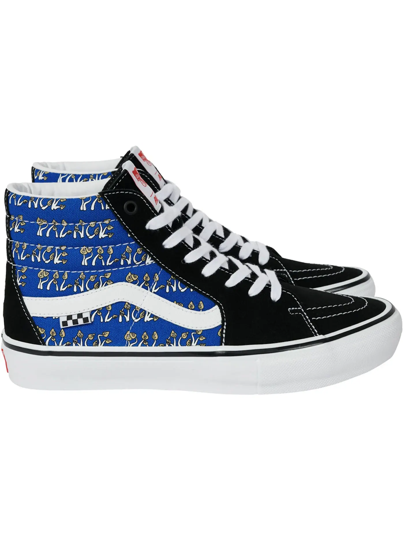 Мужские кроссовки высокие с принтом Vans Skate Sk8-Hi Palace Shroom Pack — изображение 1 из 2, черный/синий/белый