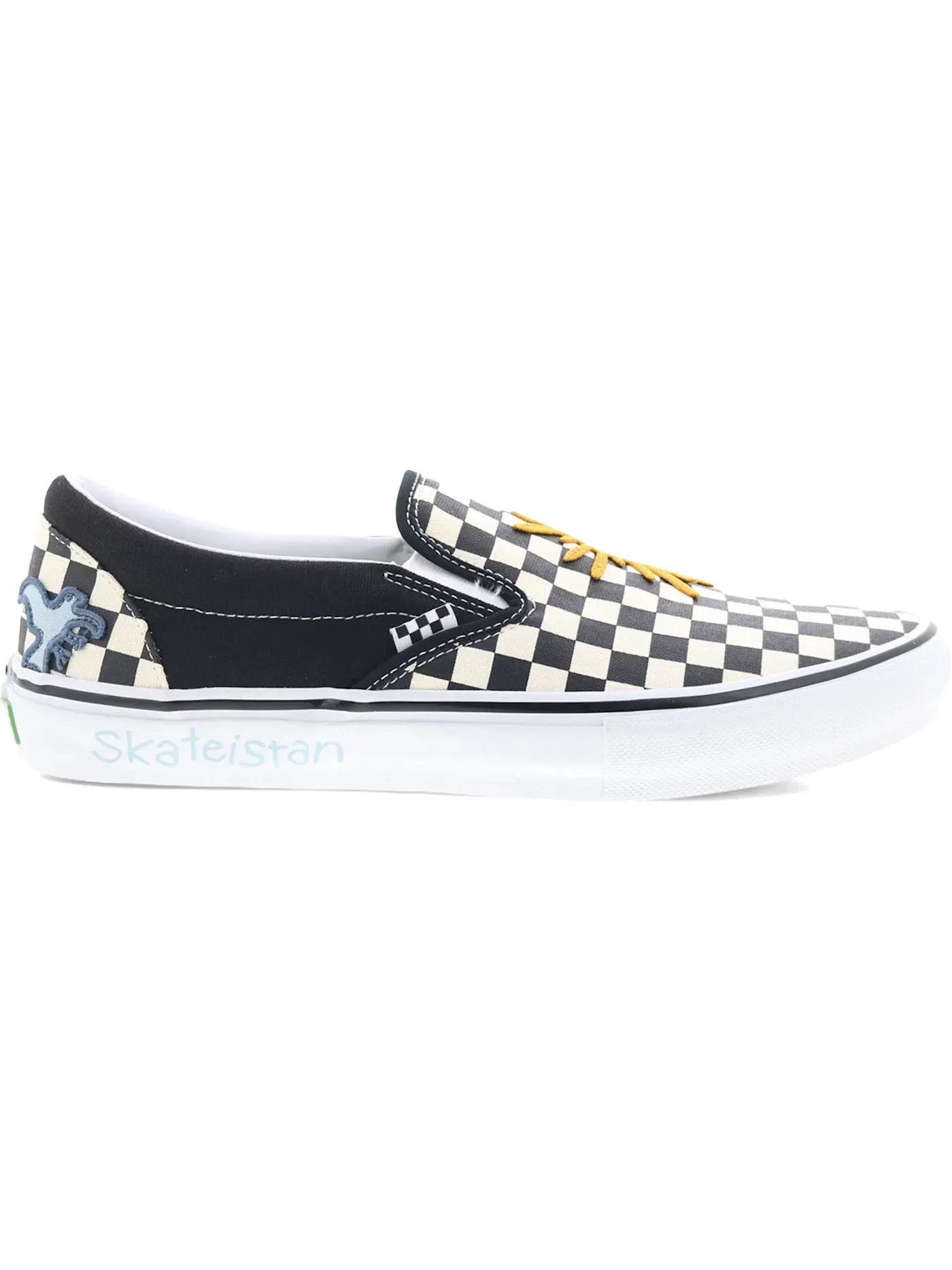 Мужские кеды с принтом Vans Skate Slip-On Skateistan Vans — изображение 1 из 1, белый