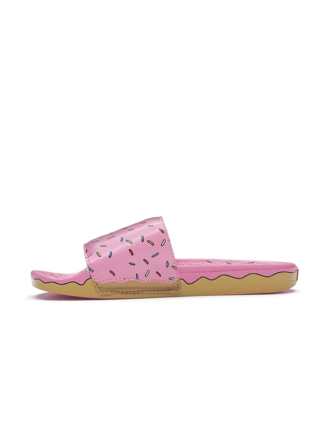 Мужские сандалии-слайды с принтом Vans Slide-On The Simpsons Donut — изображение 3 из 4, розовый/бежевый